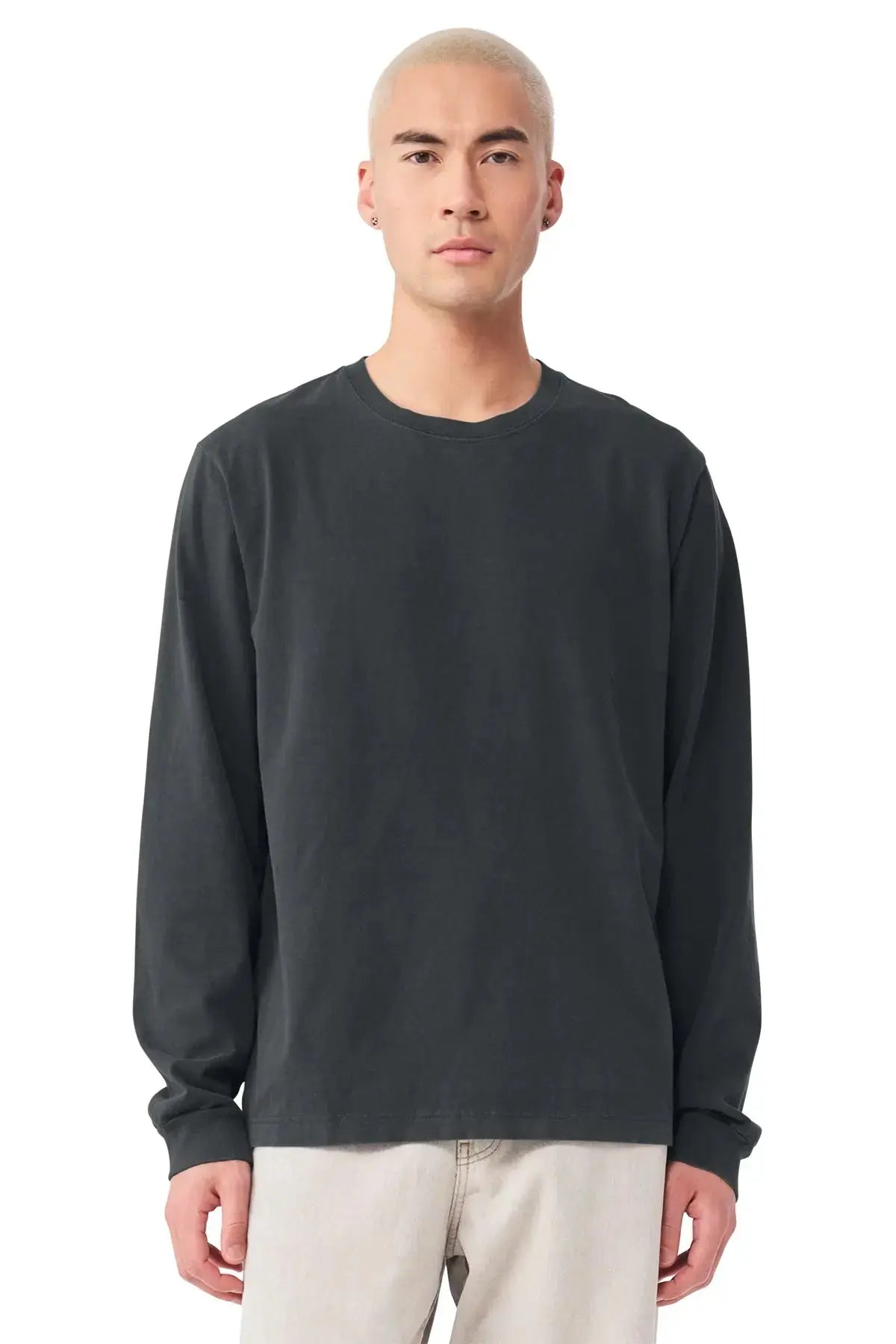 BELLA+CANVAS® Unisex Heavyweight Garment-Dyed Long Sleeve Tee #BC4851GD Game Over Merch