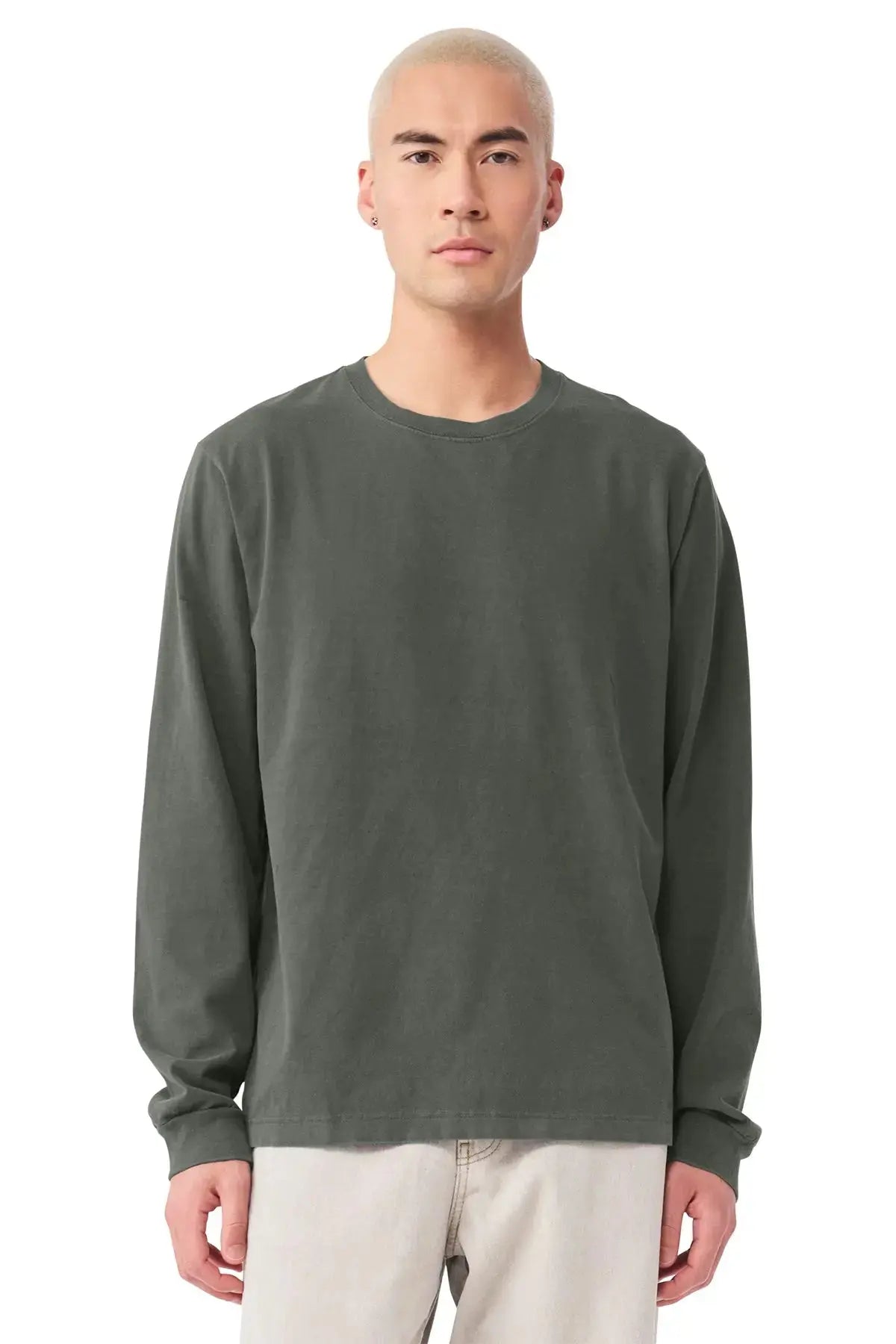 BELLA+CANVAS® Unisex Heavyweight Garment-Dyed Long Sleeve Tee #BC4851GD Game Over Merch