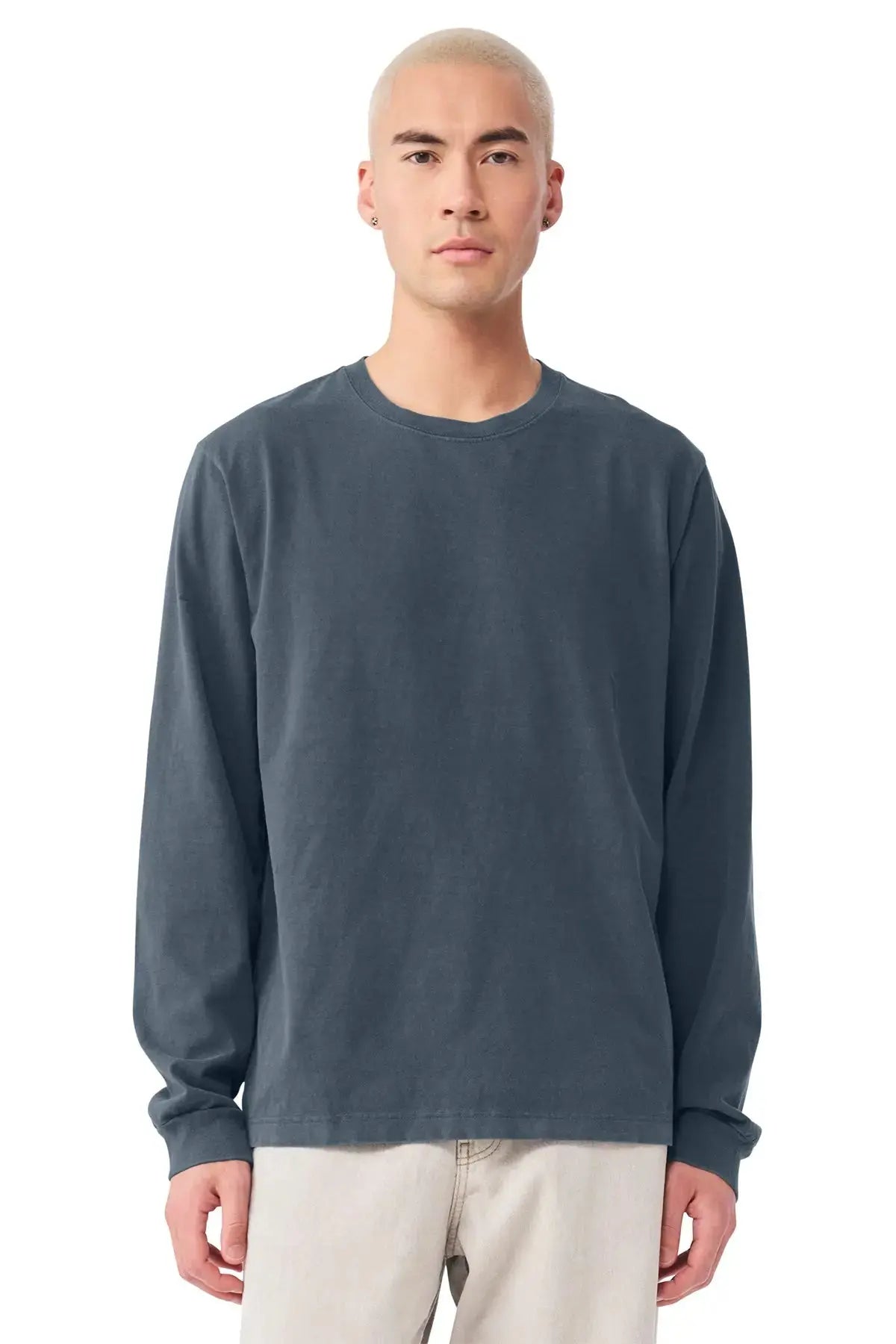 BELLA+CANVAS® Unisex Heavyweight Garment-Dyed Long Sleeve Tee #BC4851GD Game Over Merch