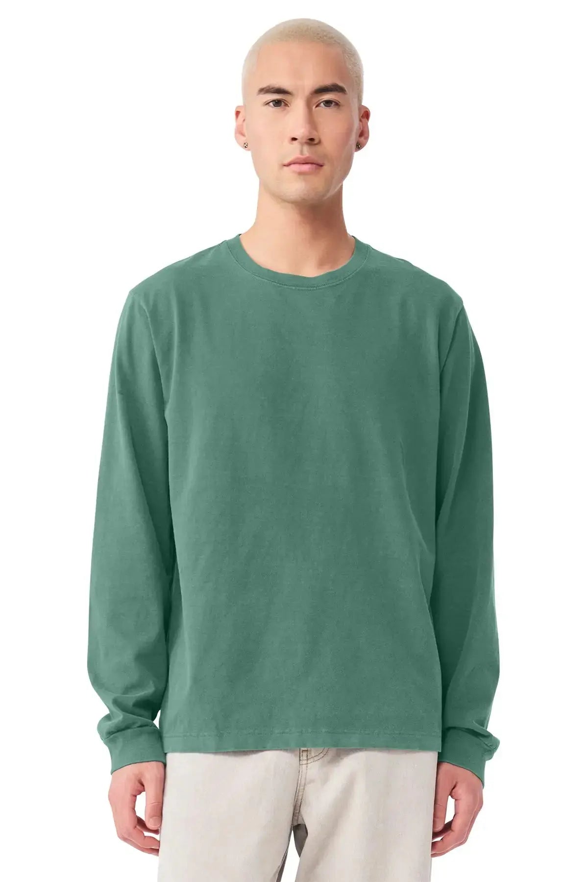 BELLA+CANVAS® Unisex Heavyweight Garment-Dyed Long Sleeve Tee #BC4851GD Game Over Merch