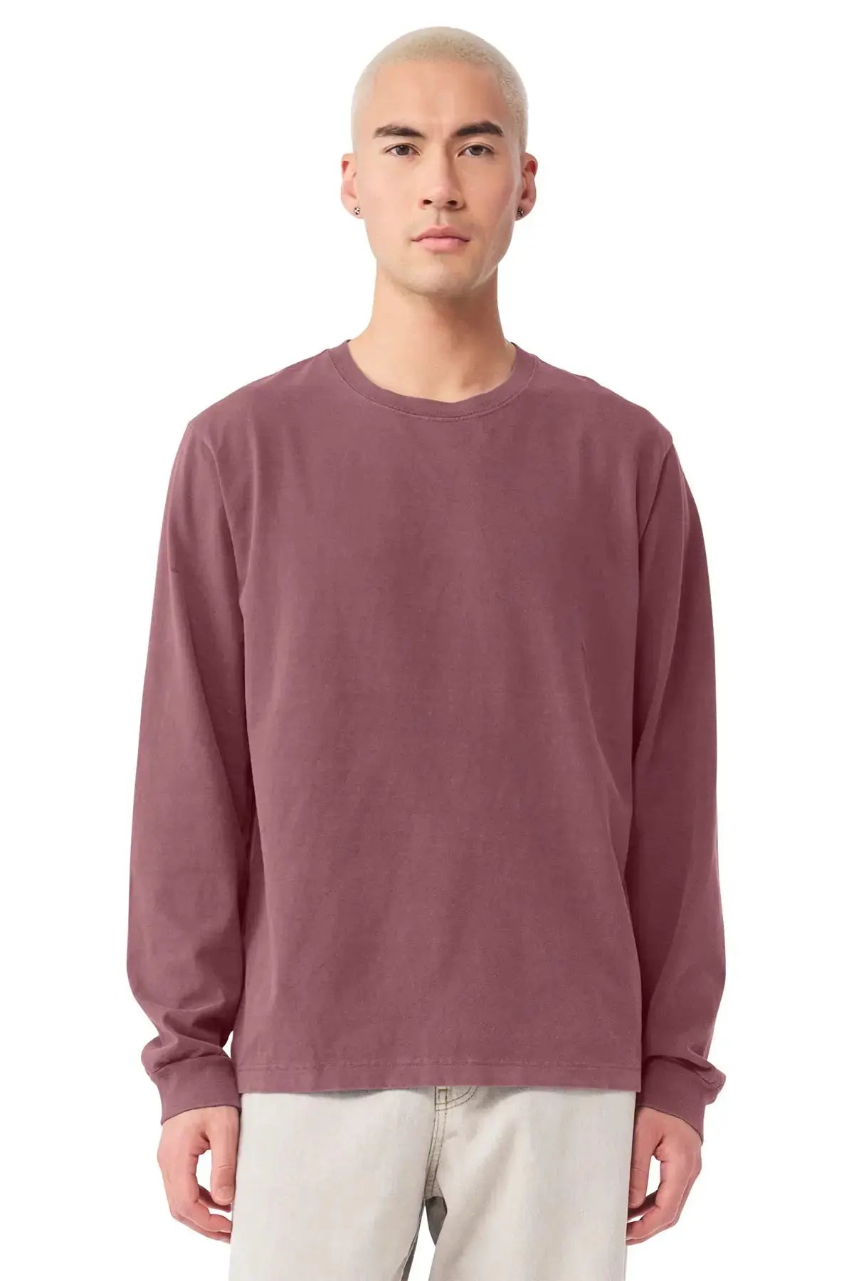 BELLA+CANVAS® Unisex Heavyweight Garment-Dyed Long Sleeve Tee #BC4851GD Game Over Merch