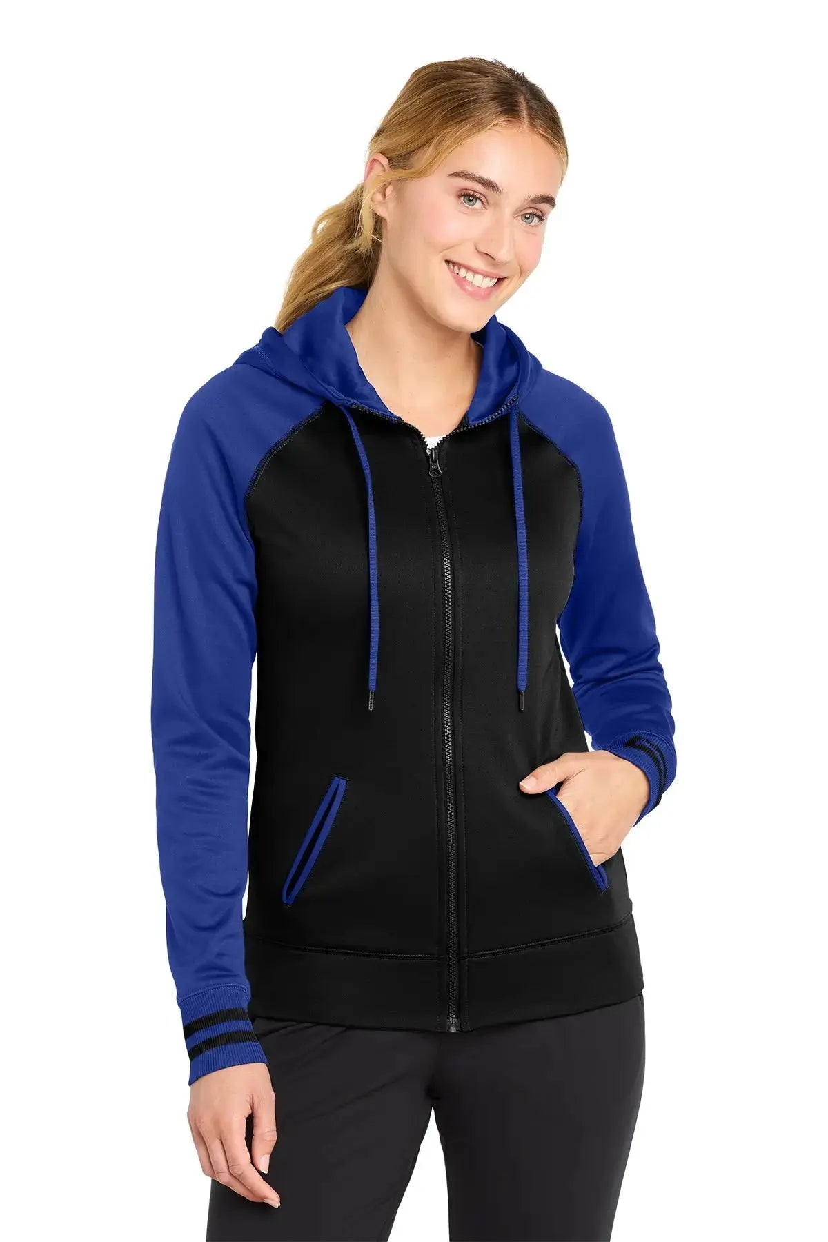 Sport-Tek® Women's Sport-Wick® Varsity Fleece Full-Zip Hooded Jacket #LST236 Game Over Merch