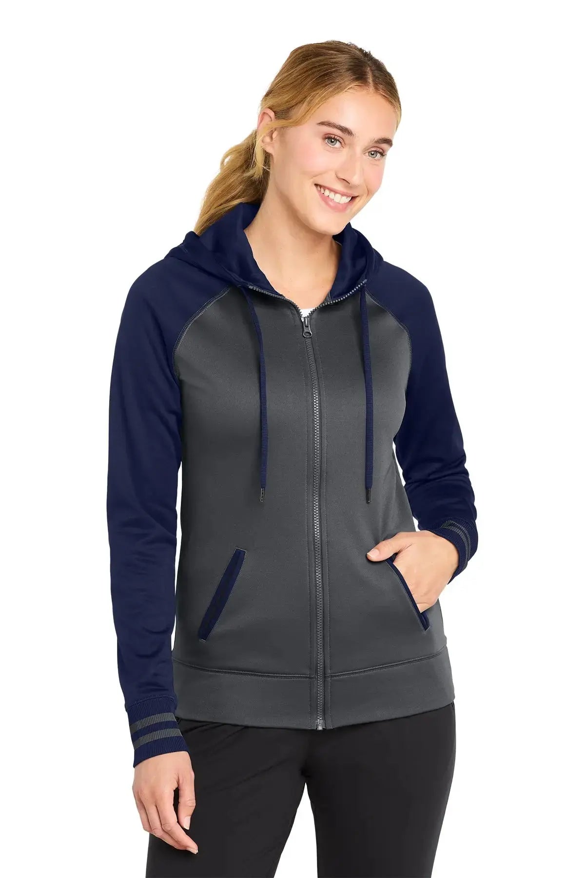 Sport-Tek® Women's Sport-Wick® Varsity Fleece Full-Zip Hooded Jacket #LST236 Game Over Merch