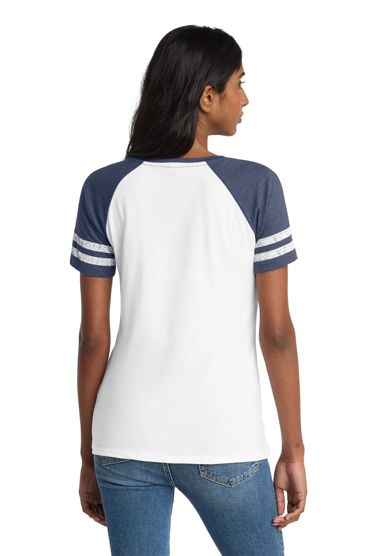 District® Women’s Game V-Neck Tee #DM476