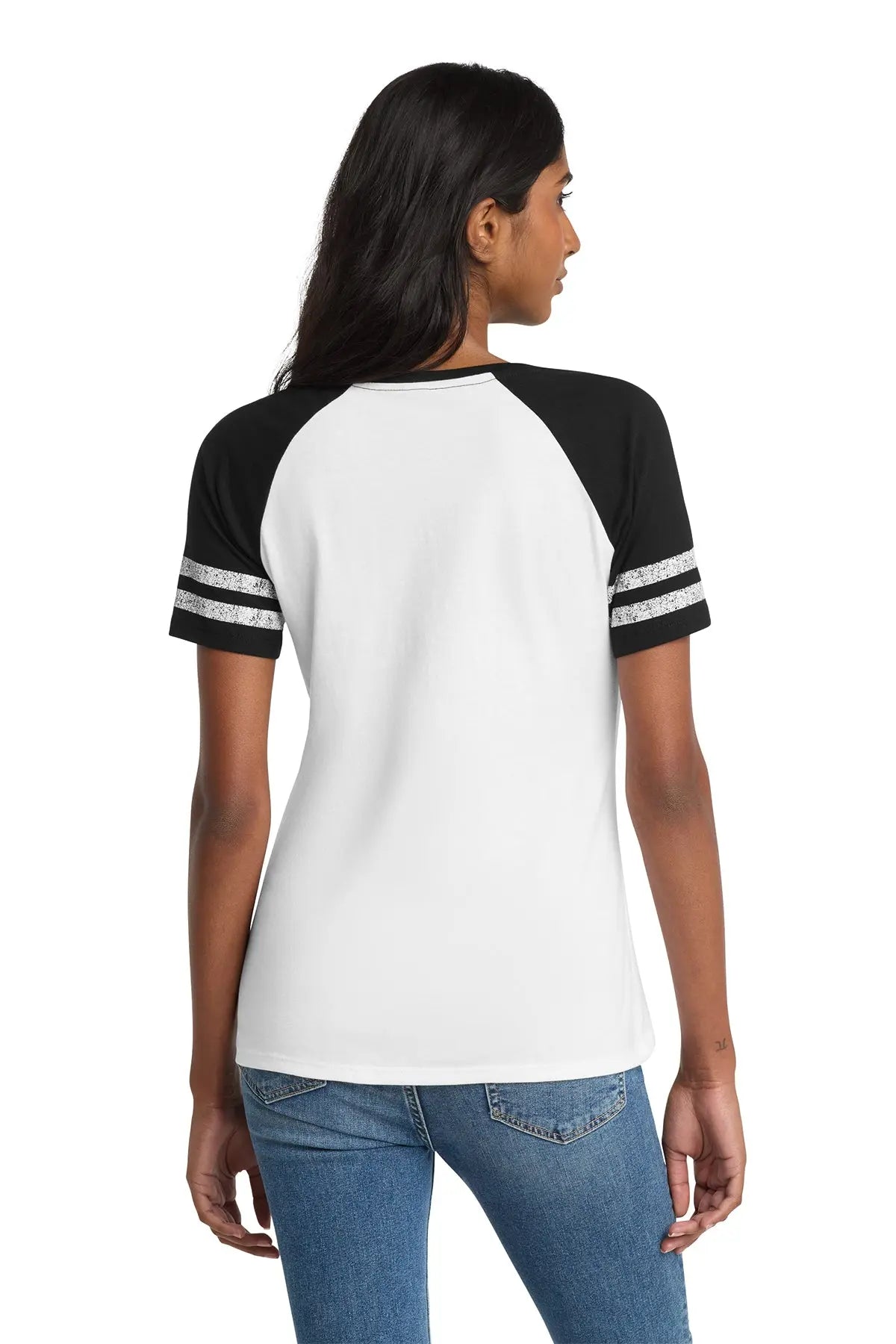 District® Women’s Game V-Neck Tee #DM476