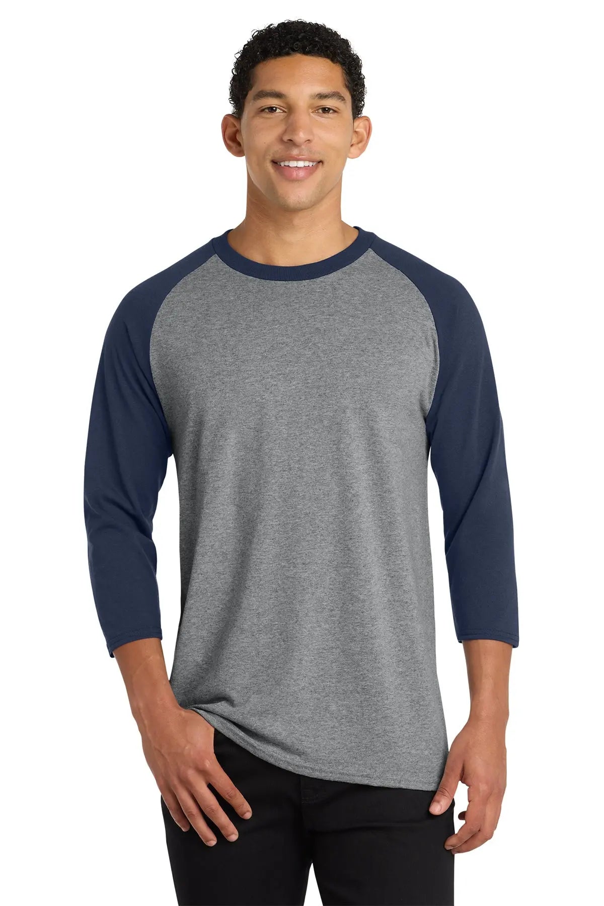 Port & Co™ Core Blend 3/4-Sleeve Raglan Tee #PC55RS