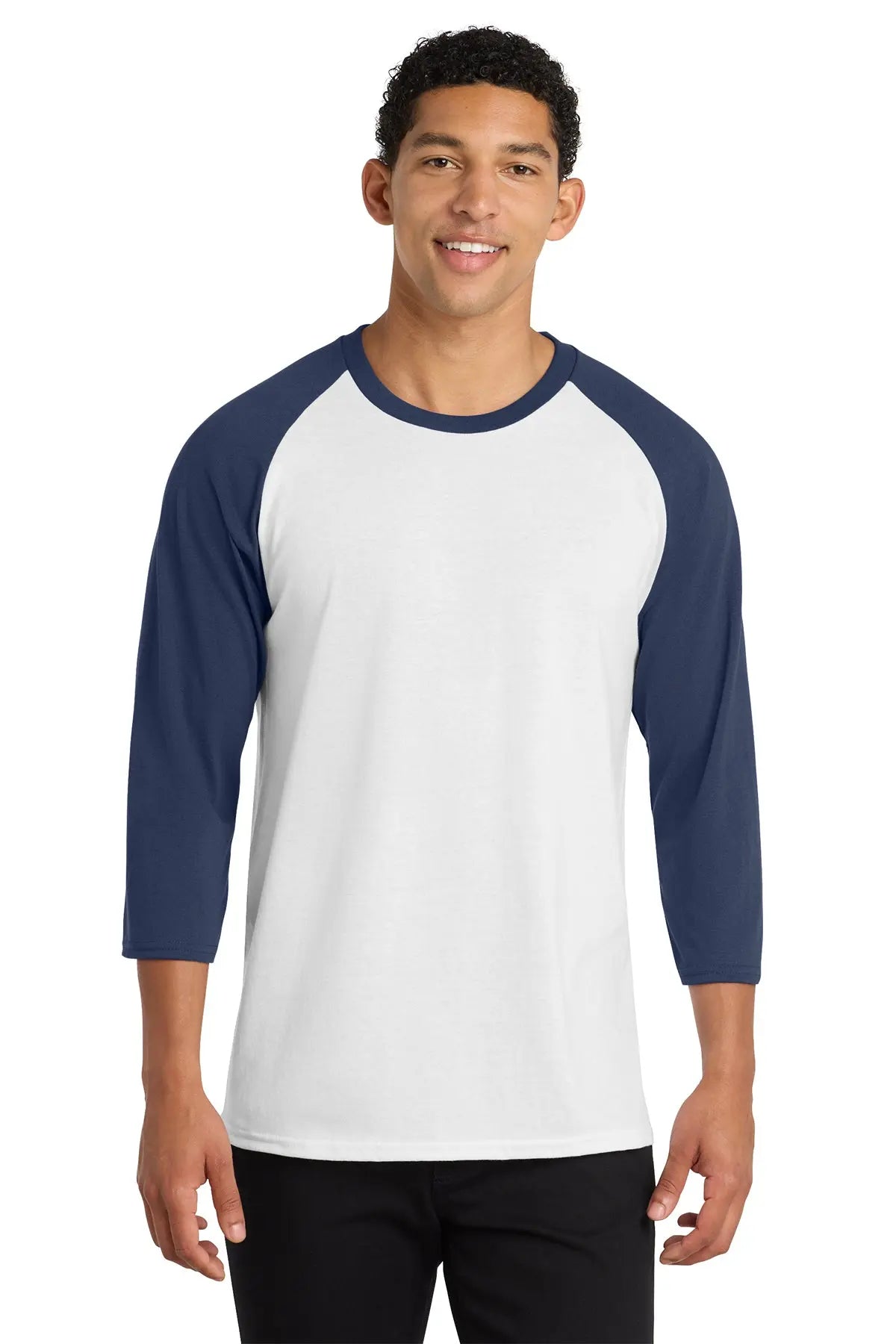 Port & Co™ Core Blend 3/4-Sleeve Raglan Tee #PC55RS