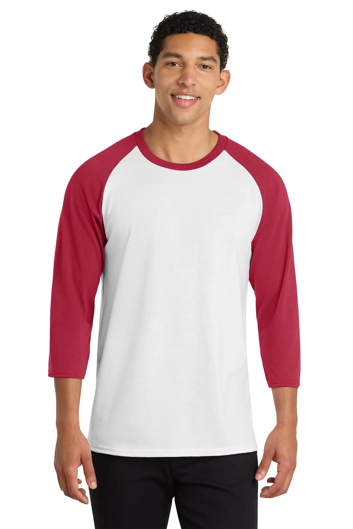 Port & Co™ Core Blend 3/4-Sleeve Raglan Tee #PC55RS