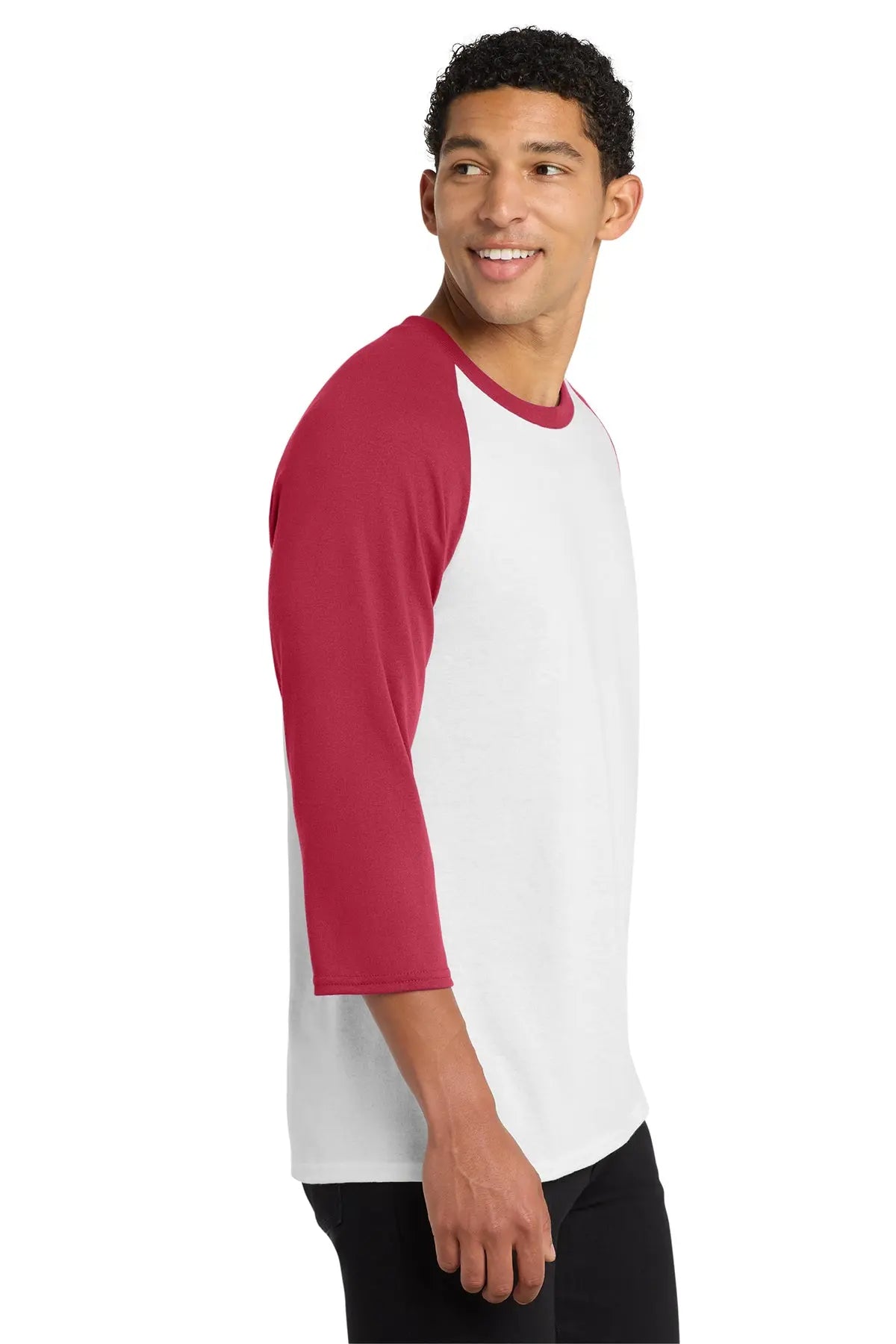 Port & Co™ Core Blend 3/4-Sleeve Raglan Tee #PC55RS