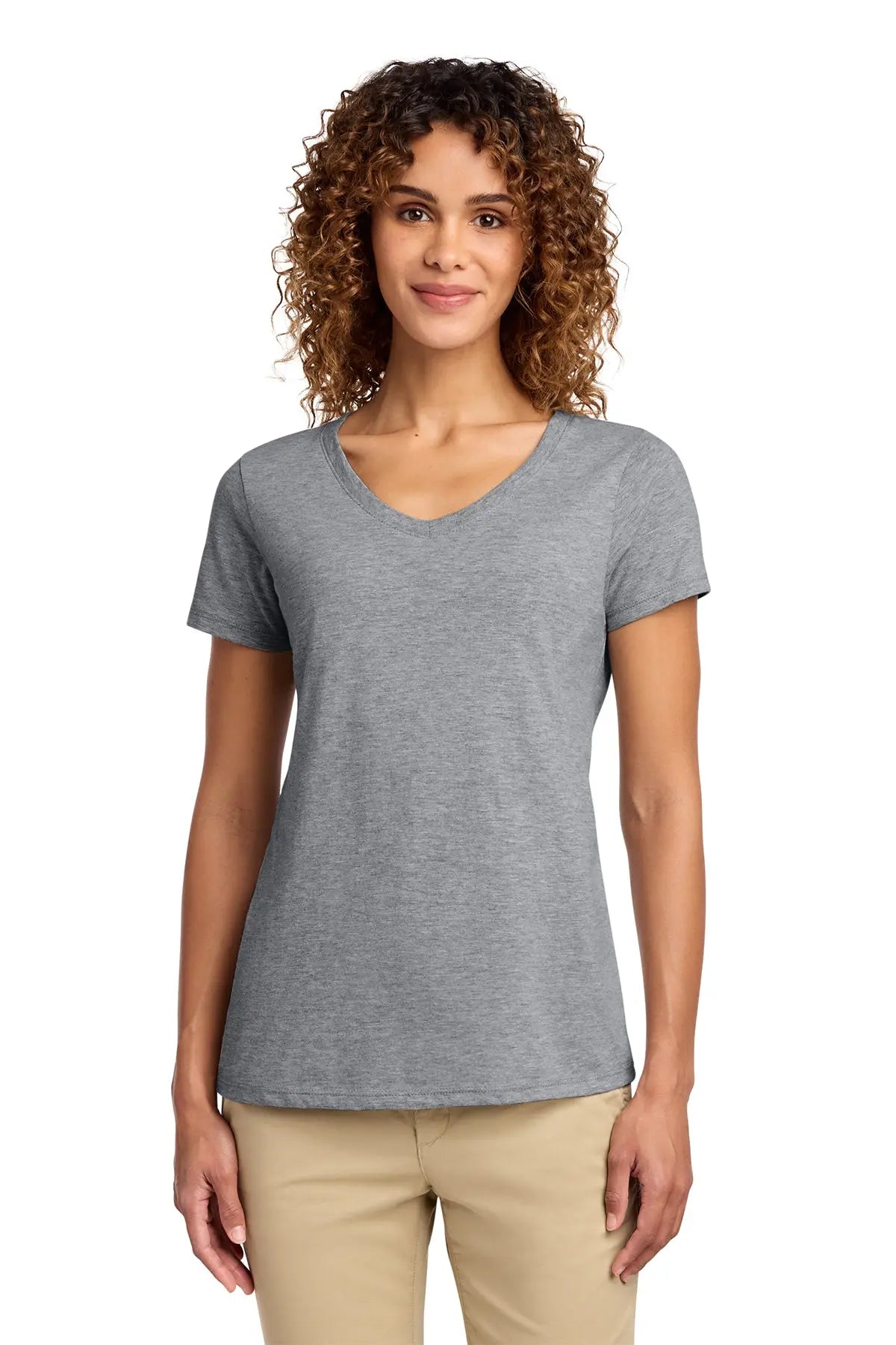 Port & Co™ Women's Fan Favorite™ V-Neck Tee #LPC450V