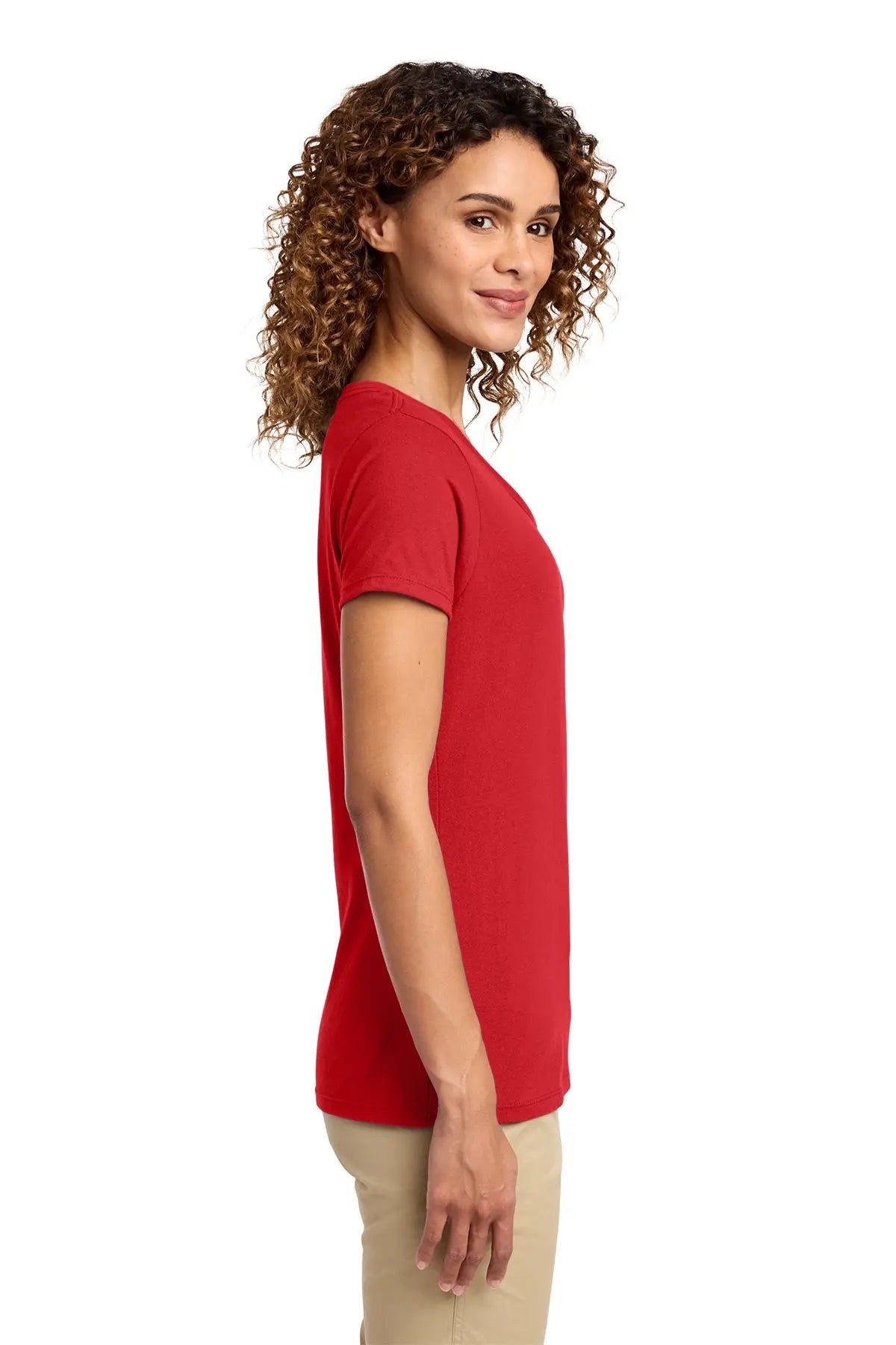 Port & Co™ Women's Fan Favorite™ V-Neck Tee #LPC450V