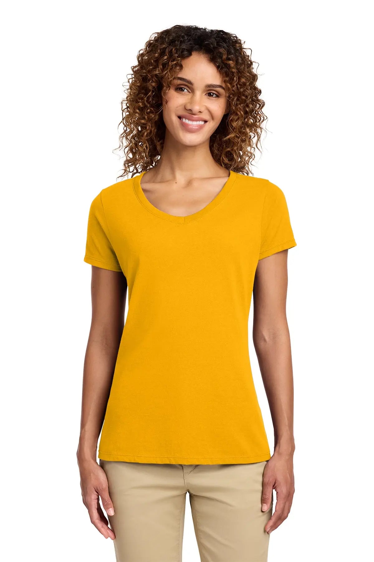 Port & Co™ Women's Fan Favorite™ V-Neck Tee #LPC450V
