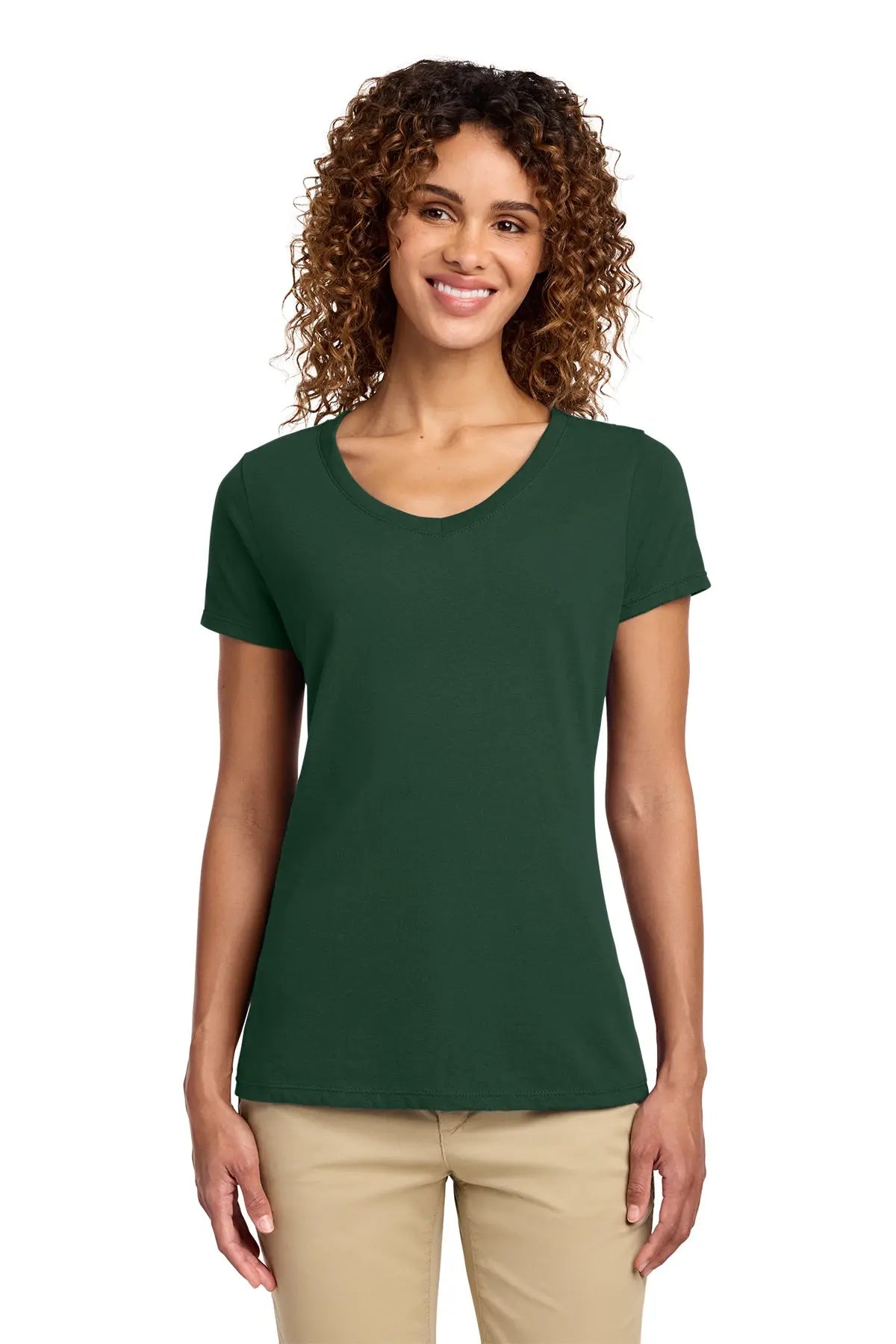 Port & Co™ Women's Fan Favorite™ V-Neck Tee #LPC450V