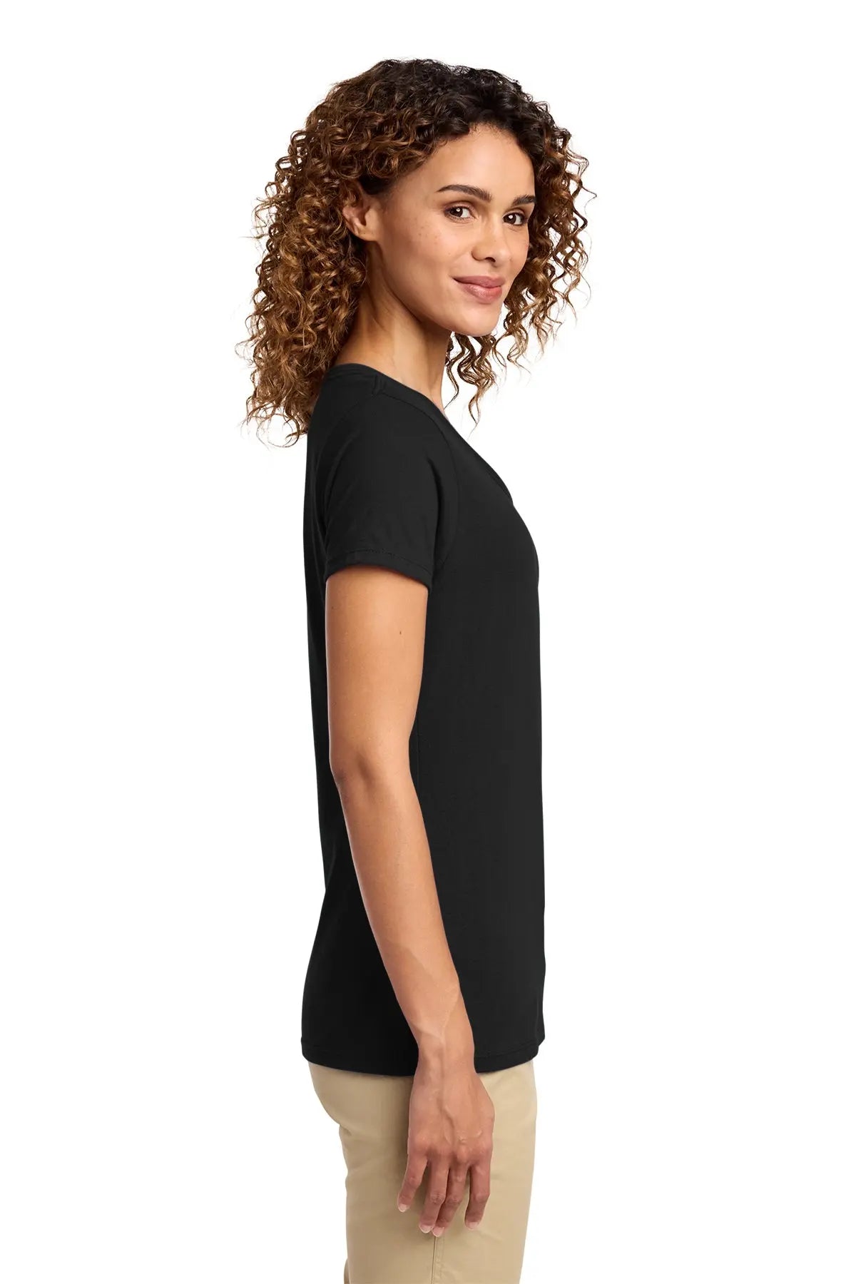 Port & Co™ Women's Fan Favorite™ V-Neck Tee #LPC450V