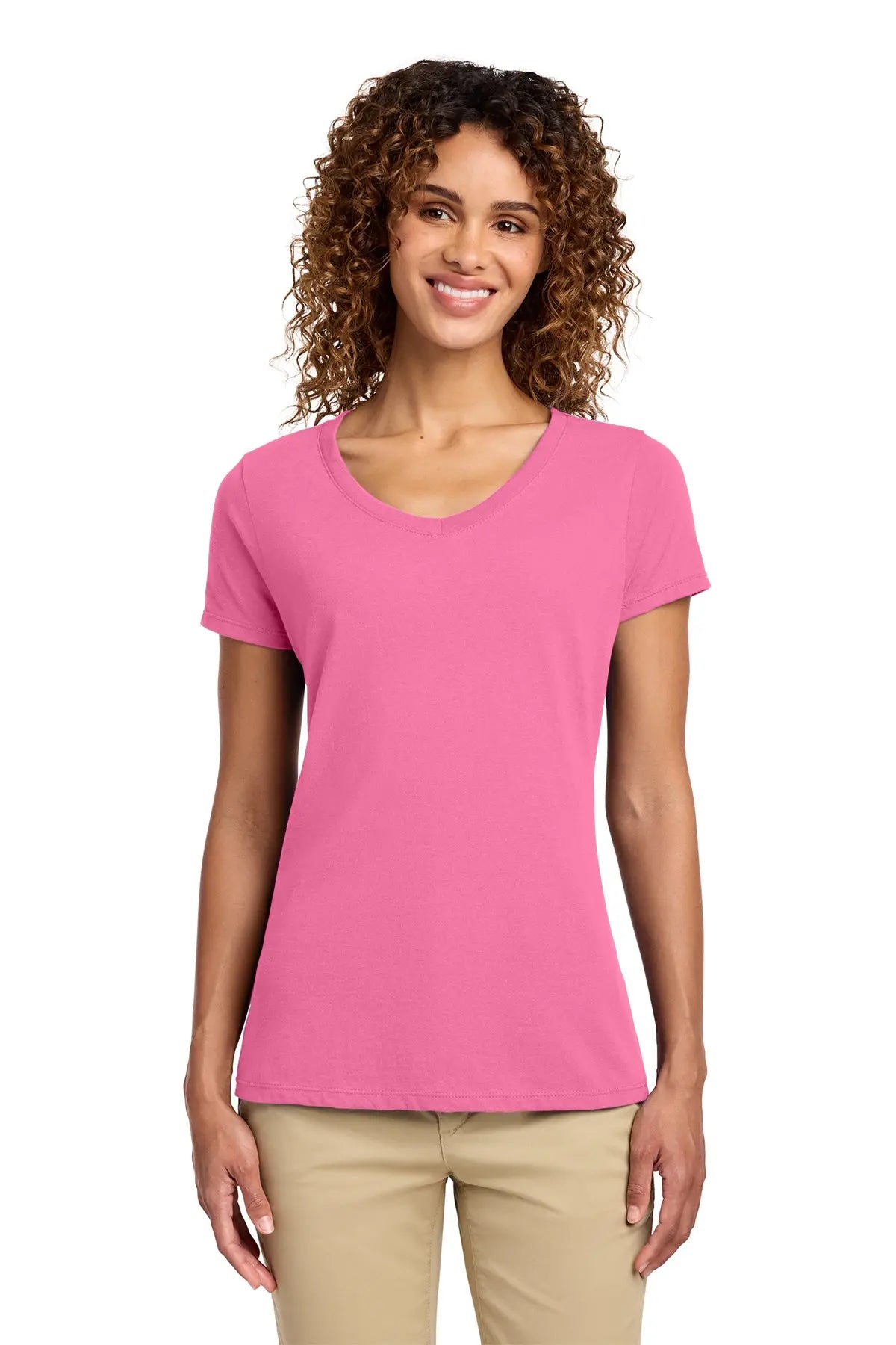 Port & Co™ Women's Fan Favorite™ V-Neck Tee #LPC450V