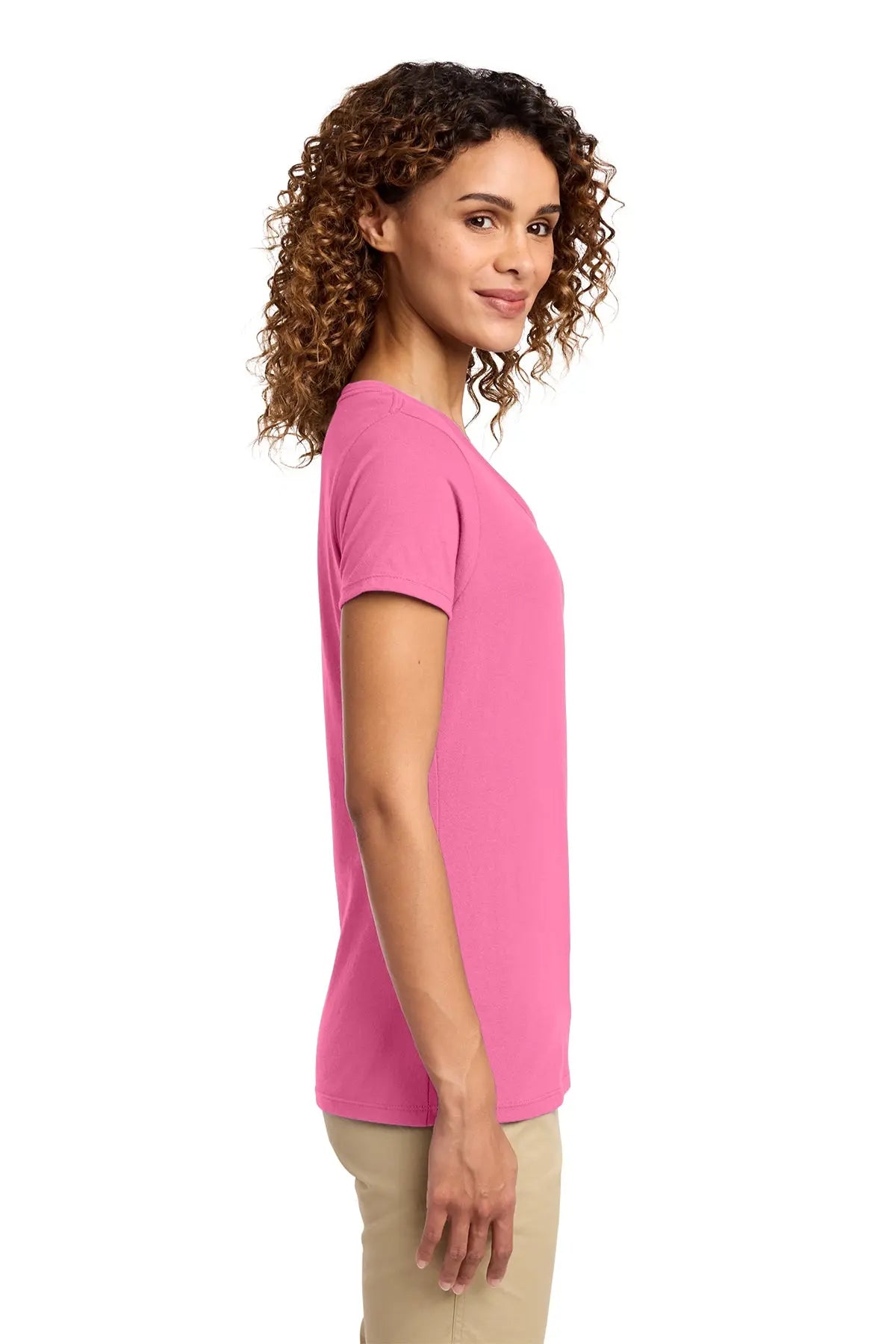 Port & Co™ Women's Fan Favorite™ V-Neck Tee #LPC450V