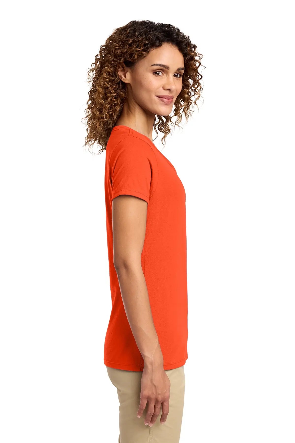 Port & Co™ Women's Fan Favorite™ V-Neck Tee #LPC450V