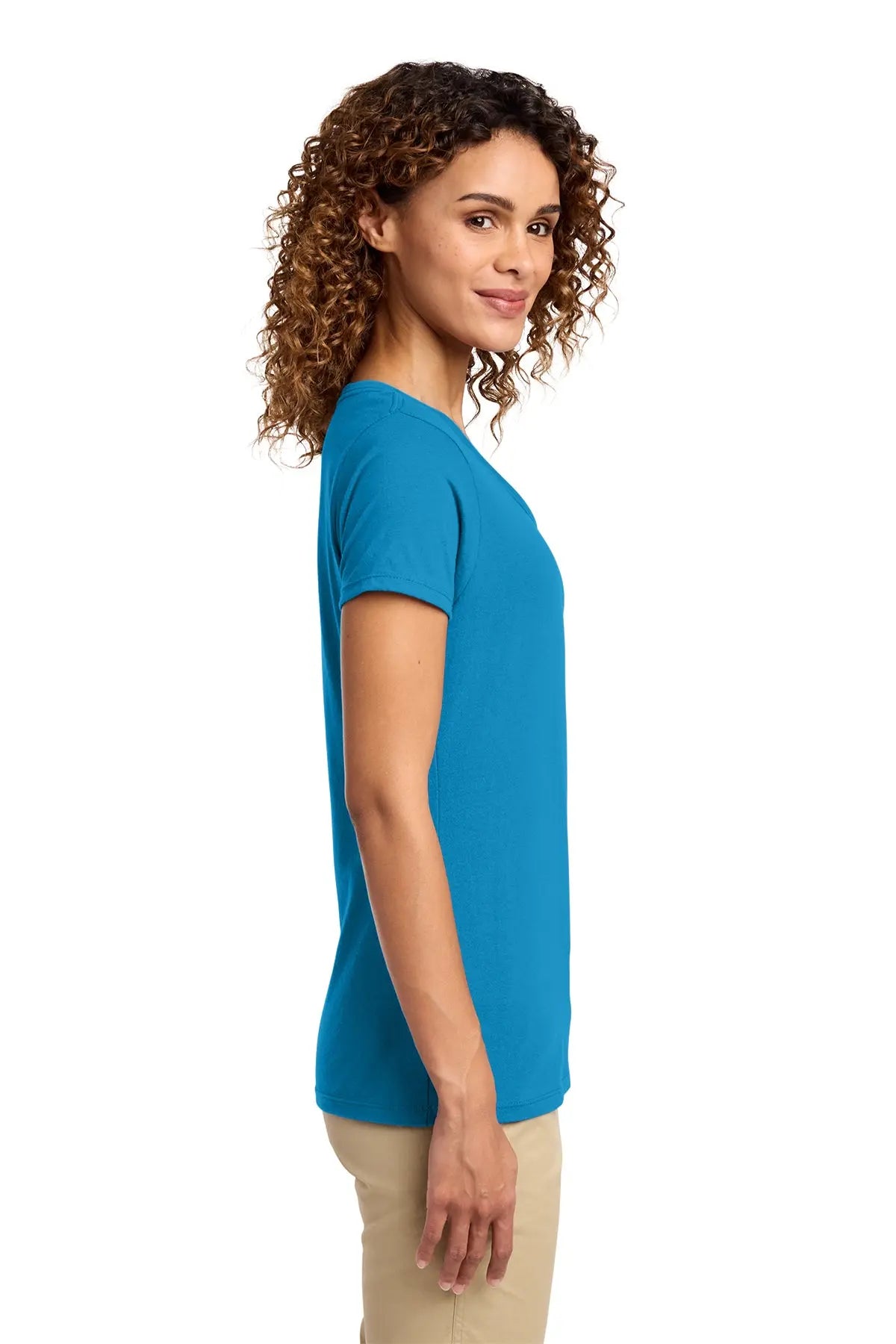 Port & Co™ Women's Fan Favorite™ V-Neck Tee #LPC450V