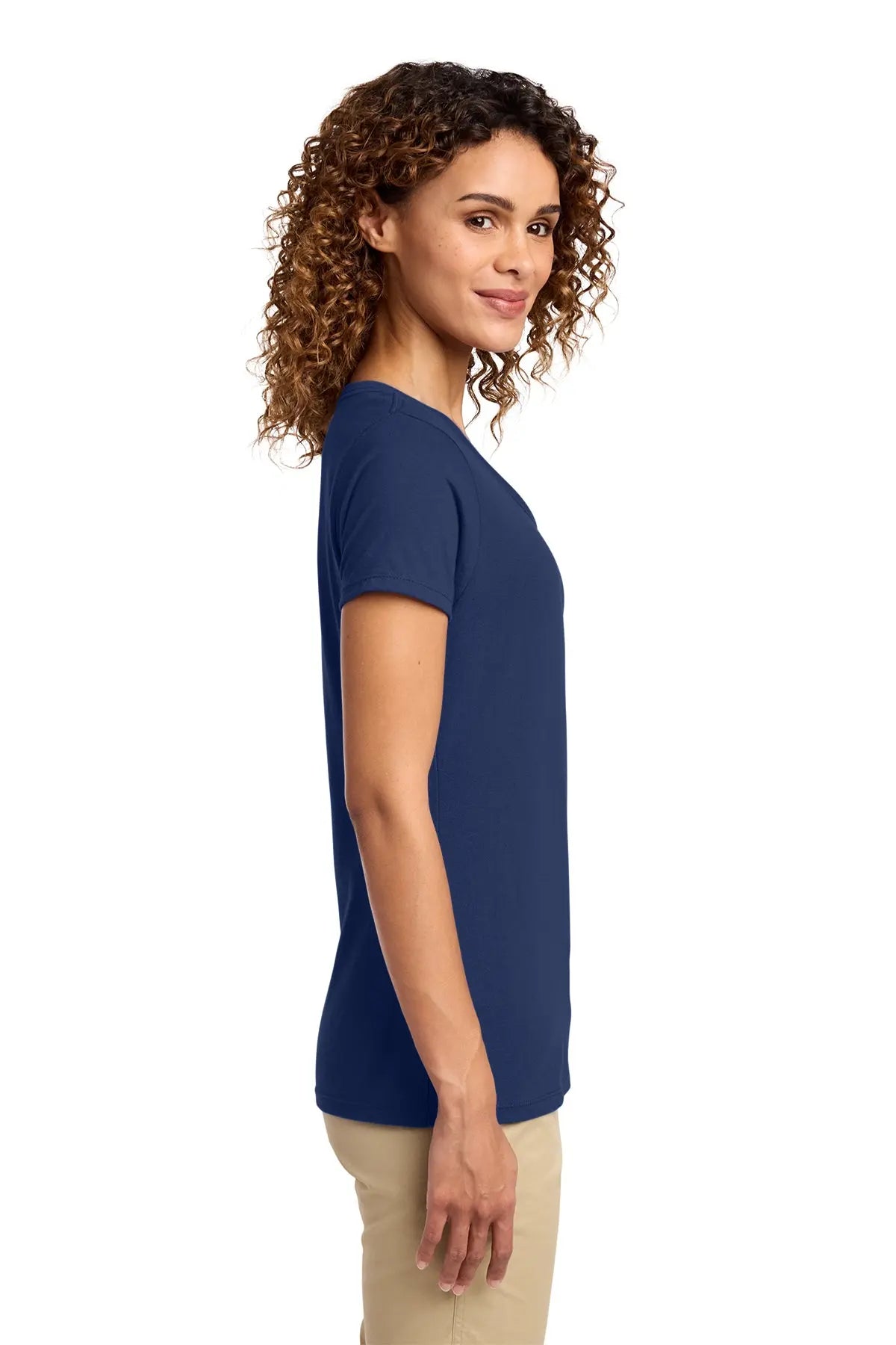 Port & Co™ Women's Fan Favorite™ V-Neck Tee #LPC450V