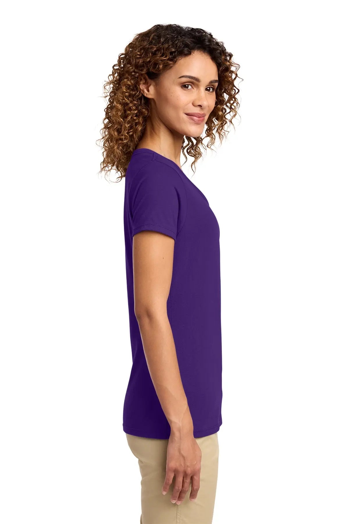 Port & Co™ Women's Fan Favorite™ V-Neck Tee #LPC450V