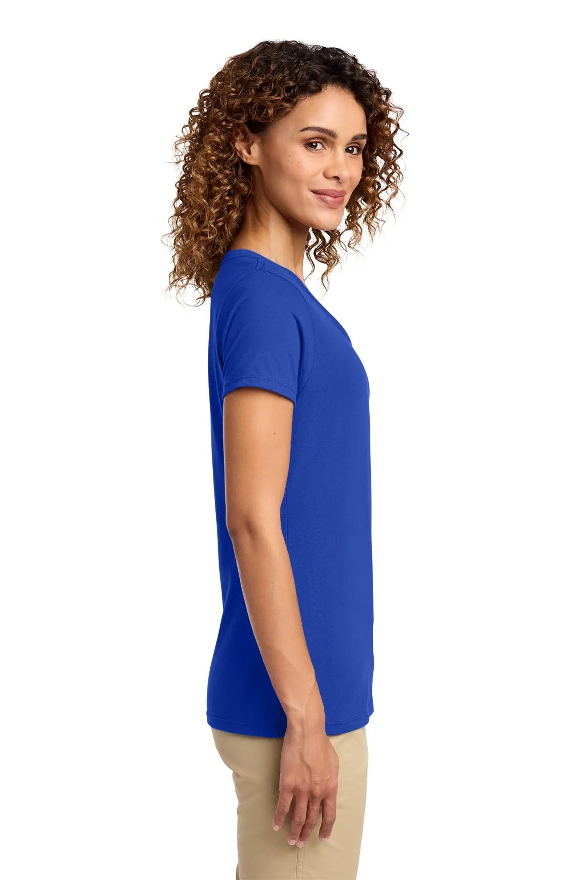 Port & Co™ Women's Fan Favorite™ V-Neck Tee #LPC450V