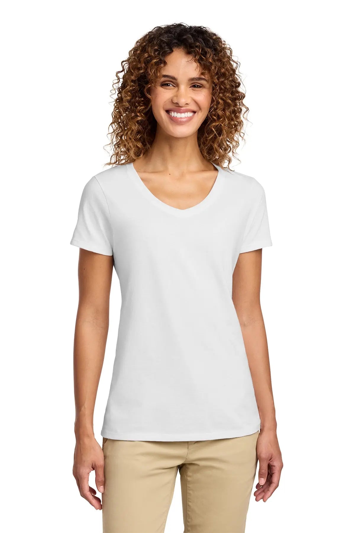 Port & Co™ Women's Fan Favorite™ V-Neck Tee #LPC450V