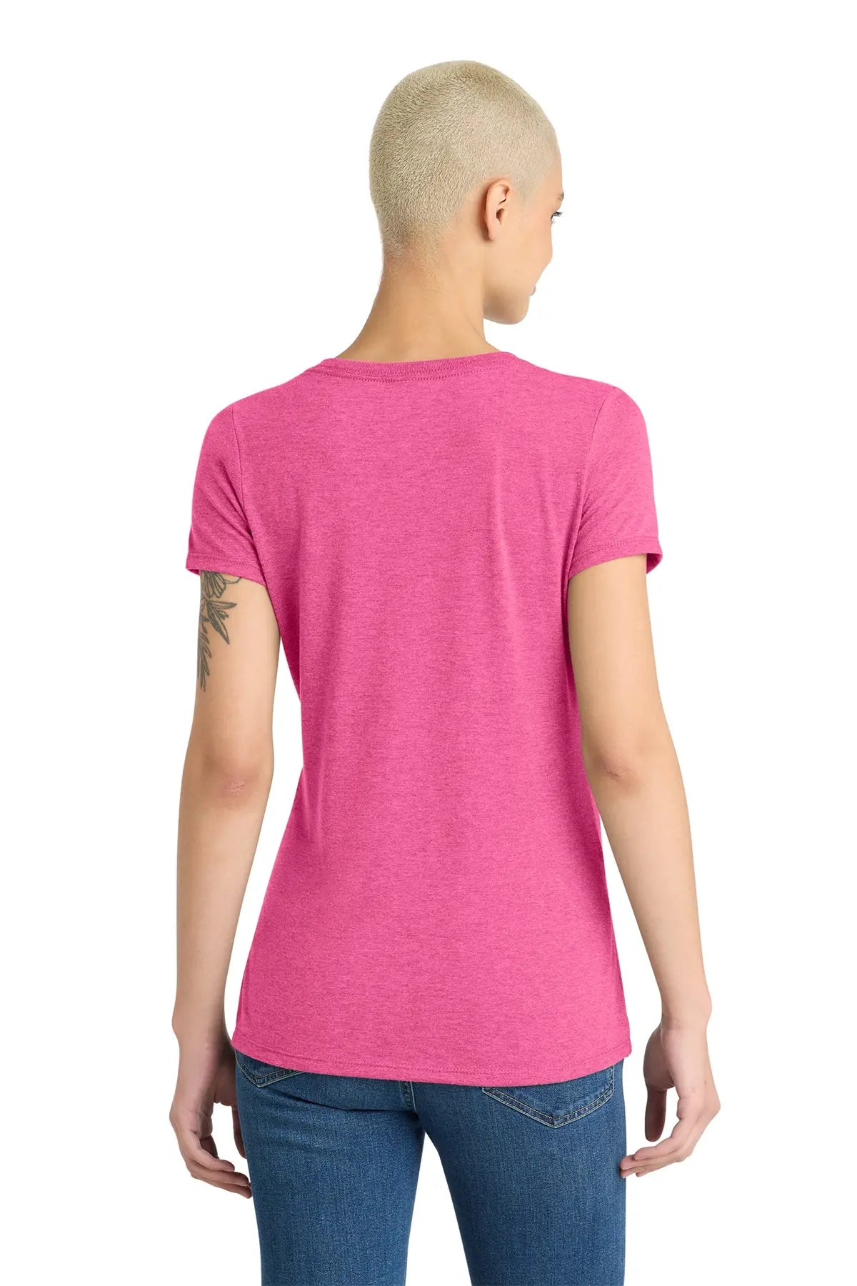 District® Women’s Perfect Tri® V-Neck Tee #DM1350L
