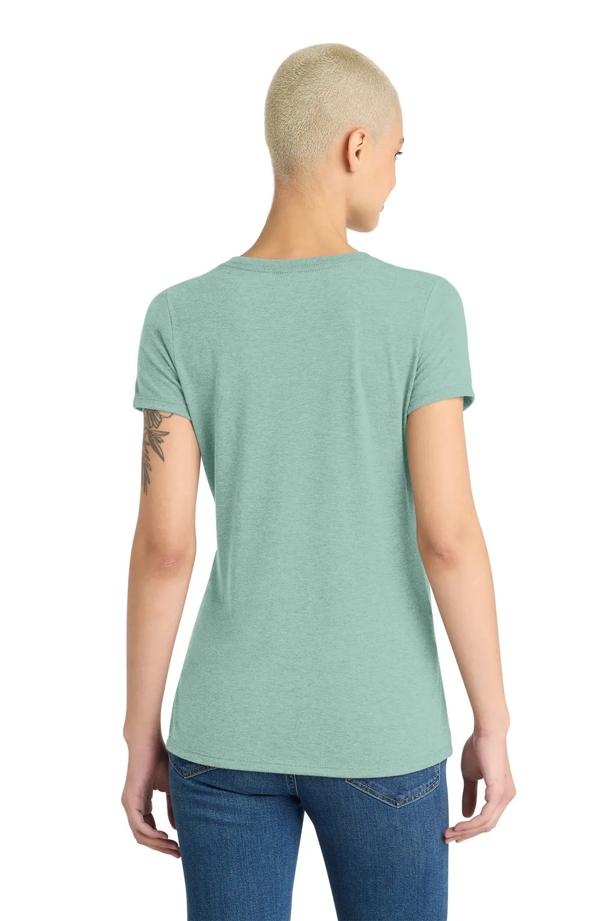 District® Women’s Perfect Tri® V-Neck Tee #DM1350L