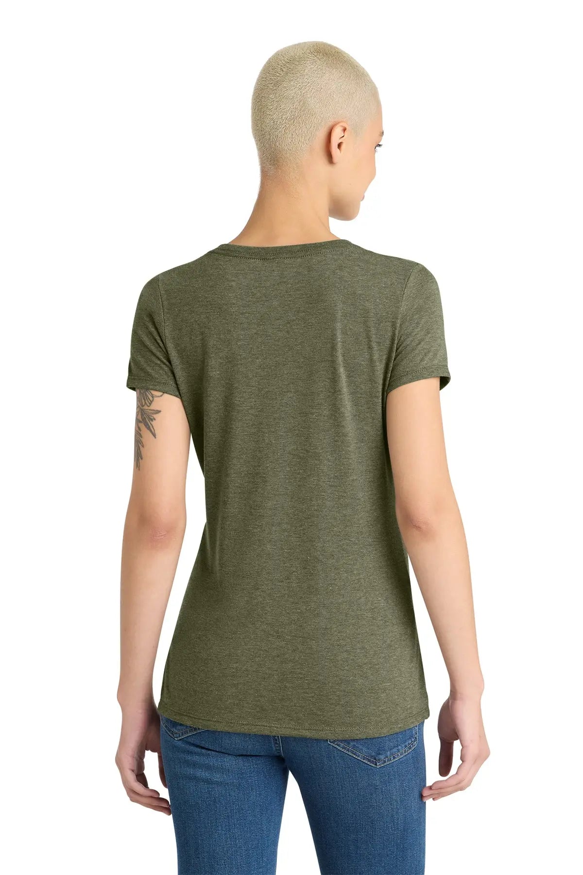 District® Women’s Perfect Tri® V-Neck Tee #DM1350L