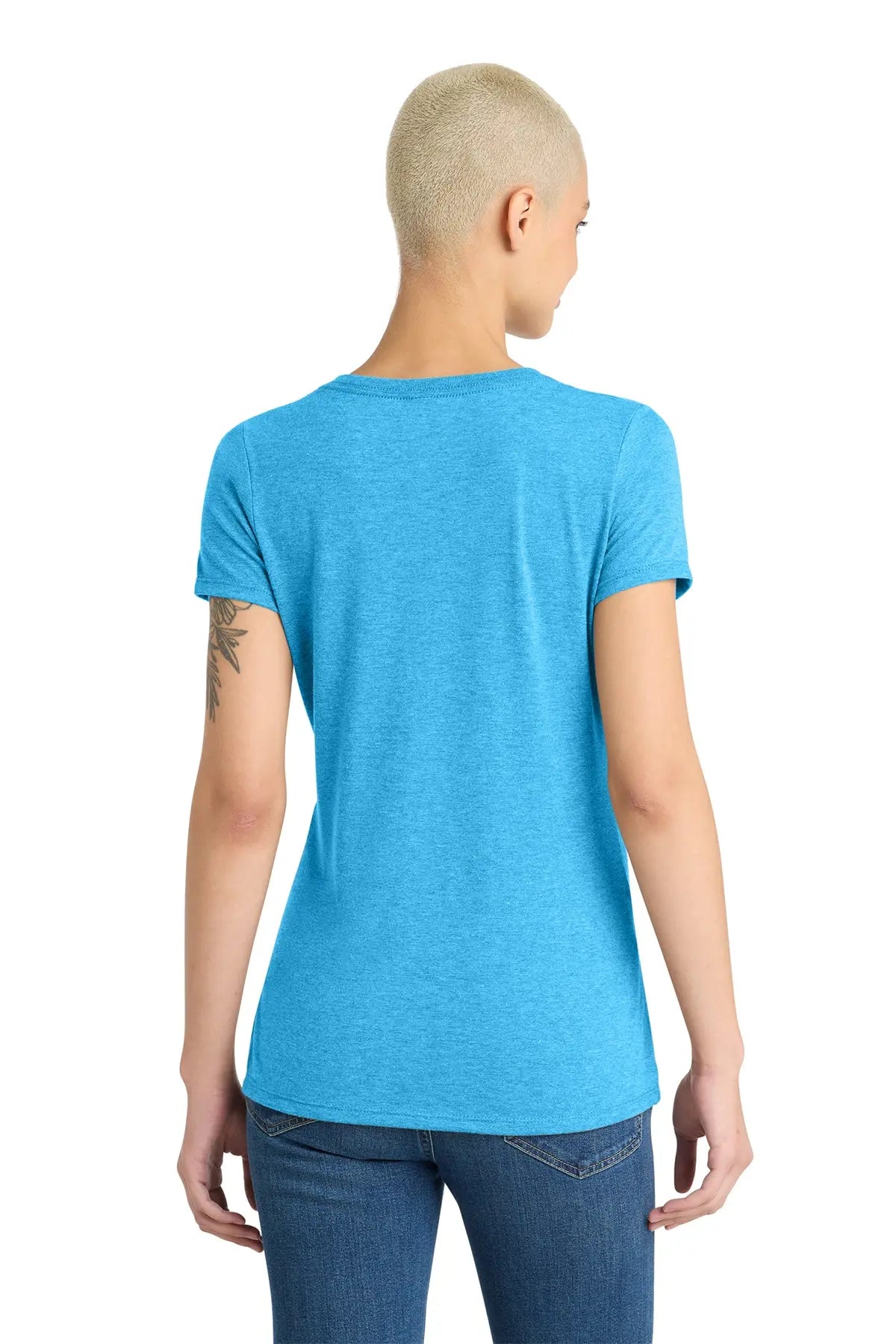 District® Women’s Perfect Tri® V-Neck Tee #DM1350L