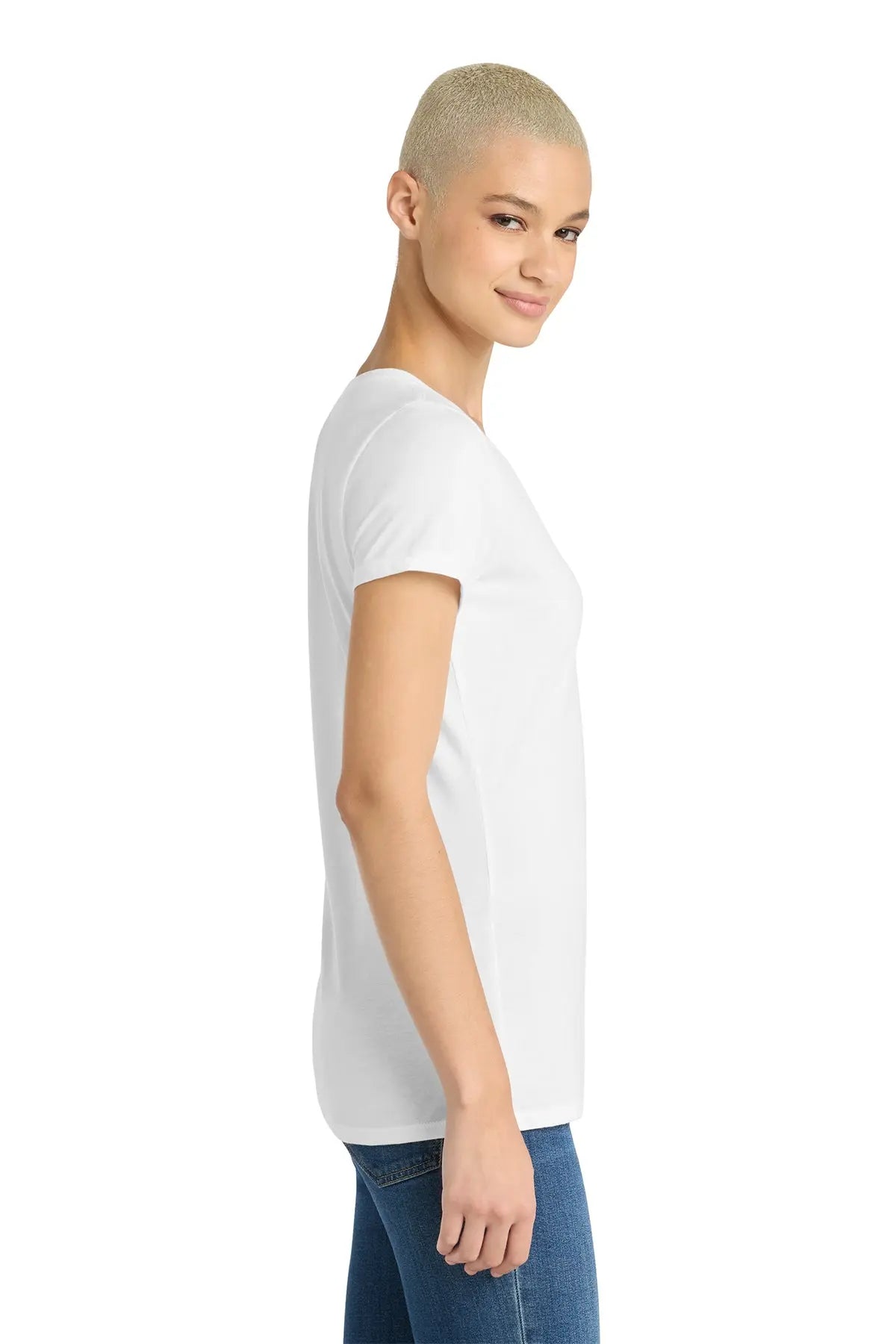 District® Women’s Perfect Tri® V-Neck Tee #DM1350L