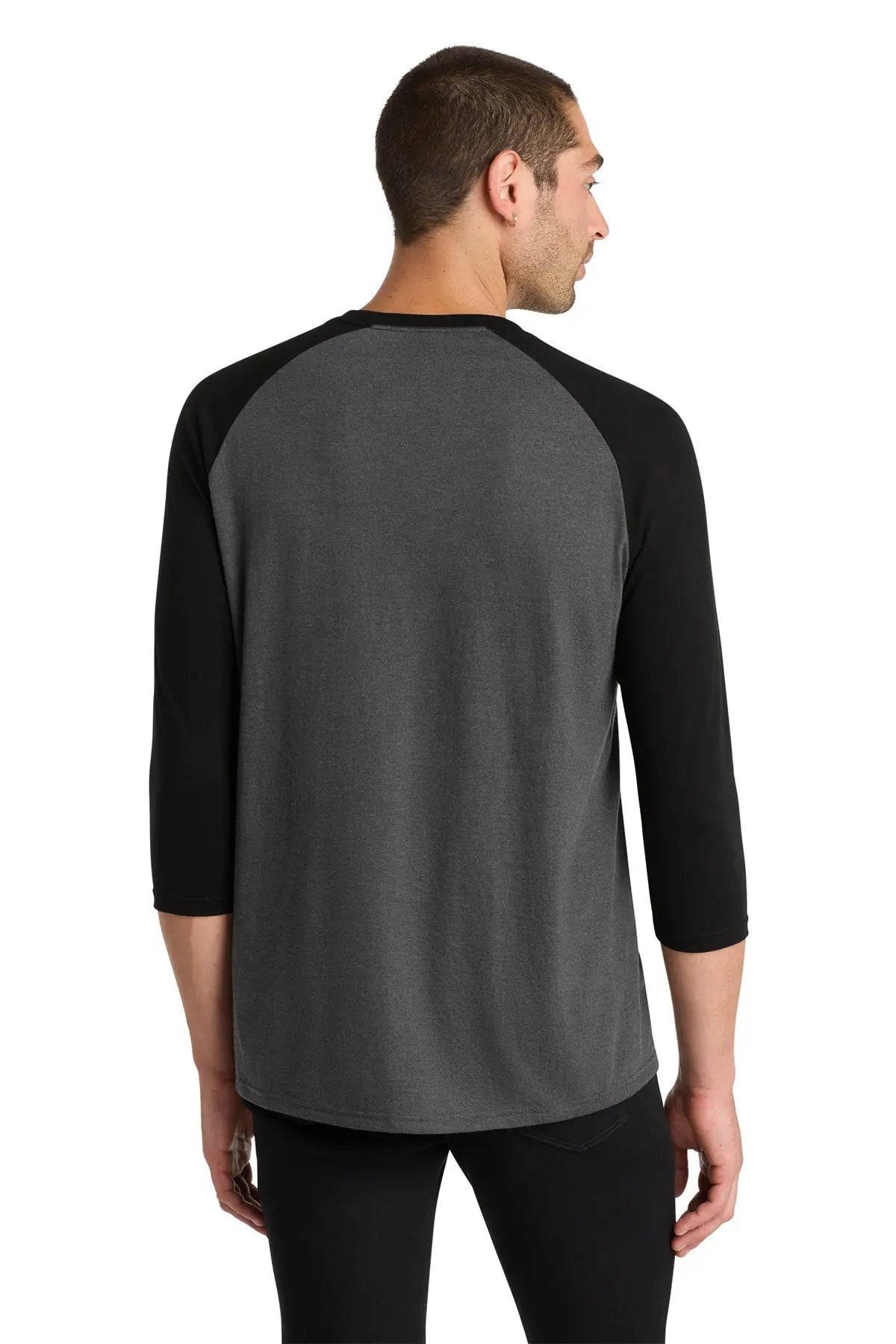 District® Perfect Tri® 3/4-Sleeve Raglan #DM136