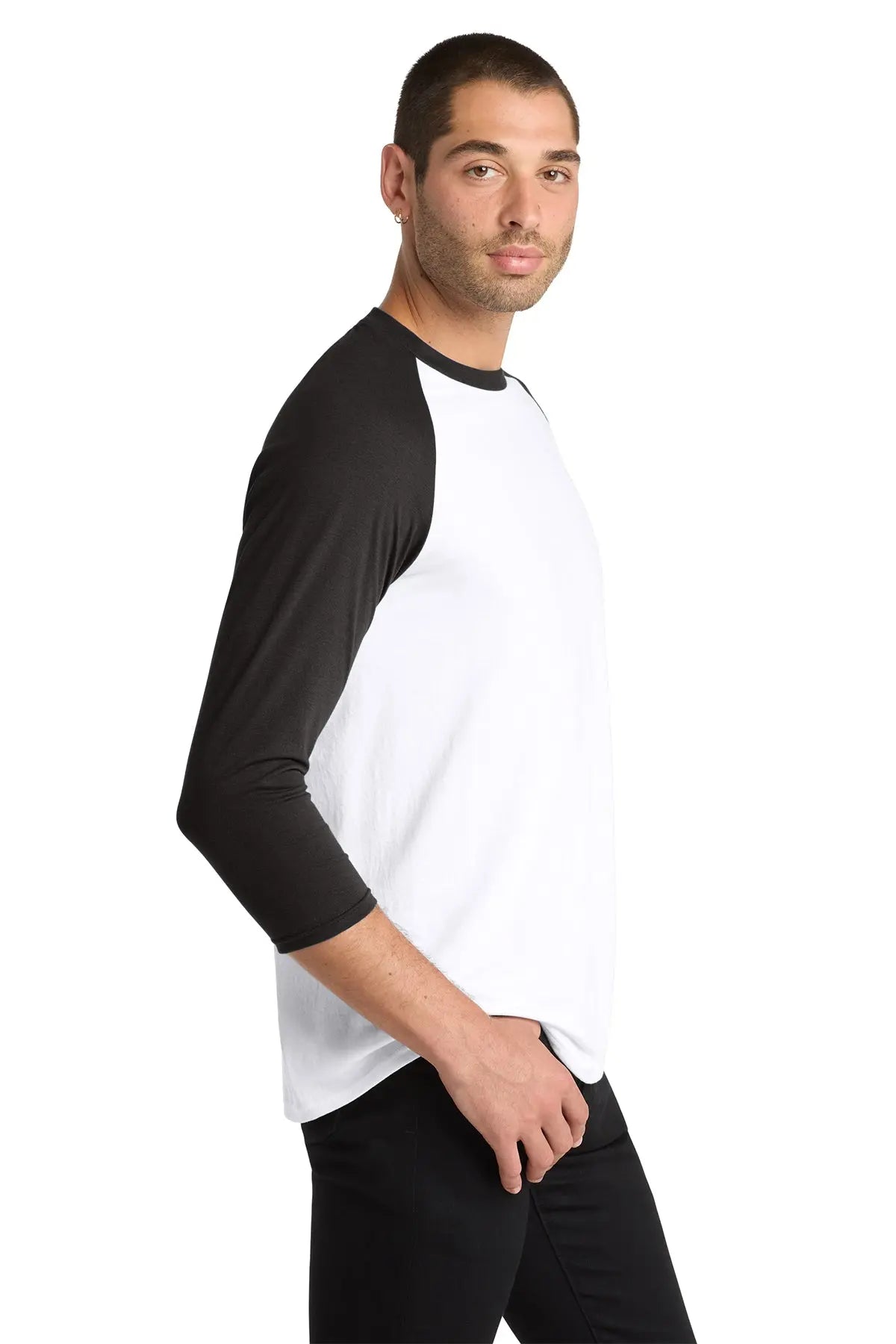 District® Perfect Tri® 3/4-Sleeve Raglan #DM136