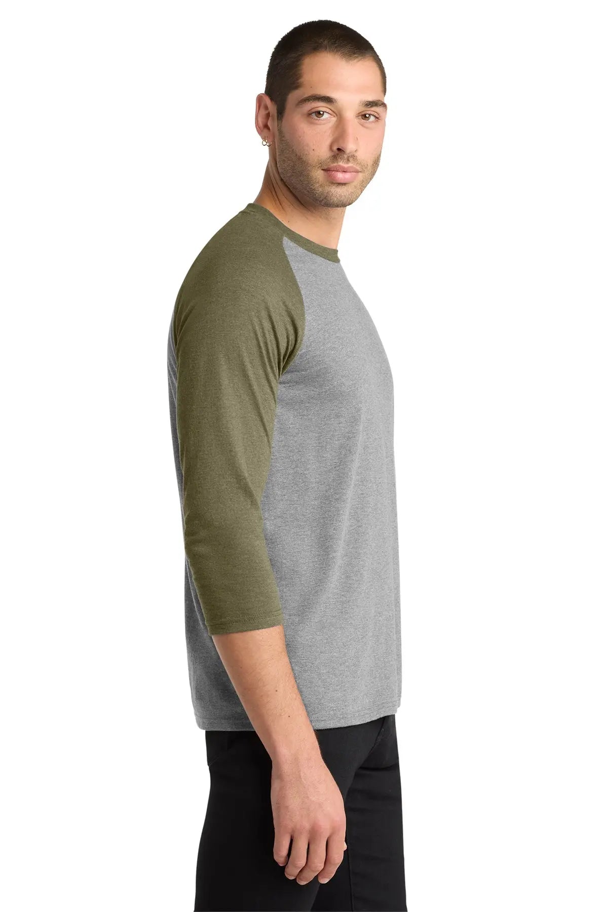 District® Perfect Tri® 3/4-Sleeve Raglan #DM136