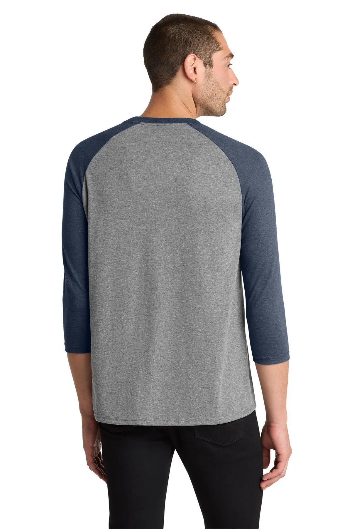 District® Perfect Tri® 3/4-Sleeve Raglan #DM136