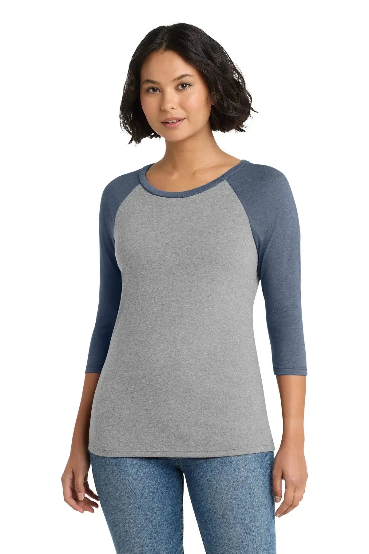 District® Women’s Perfect Tri® 3/4-Sleeve Raglan #DM136L Game Over Merch