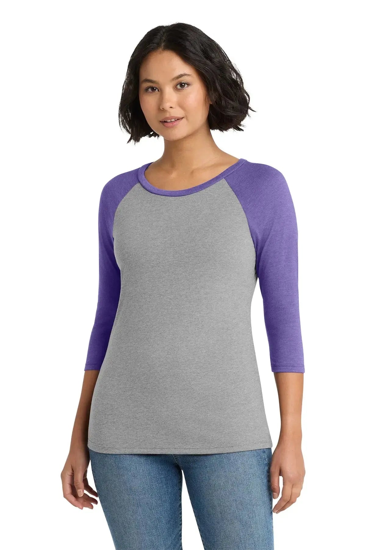 District® Women’s Perfect Tri® 3/4-Sleeve Raglan #DM136L Game Over Merch
