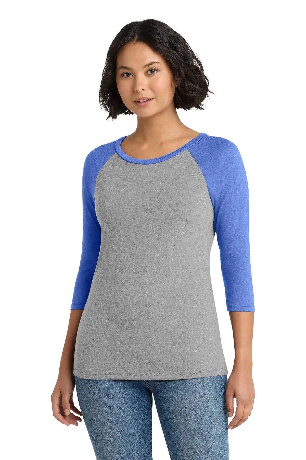 District® Women’s Perfect Tri® 3/4-Sleeve Raglan #DM136L Game Over Merch
