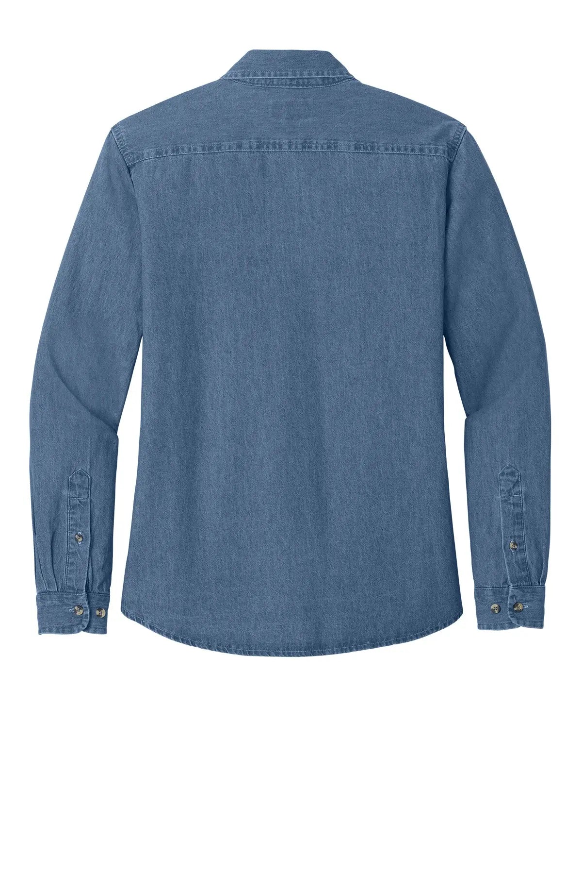 Port & Co™ Women's Long Sleeve Value Denim Shirt #LSP10