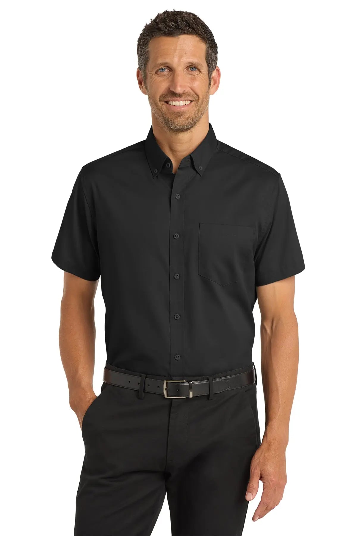 Port Authority® Short Sleeve SuperPro™ Twill Shirt #S664