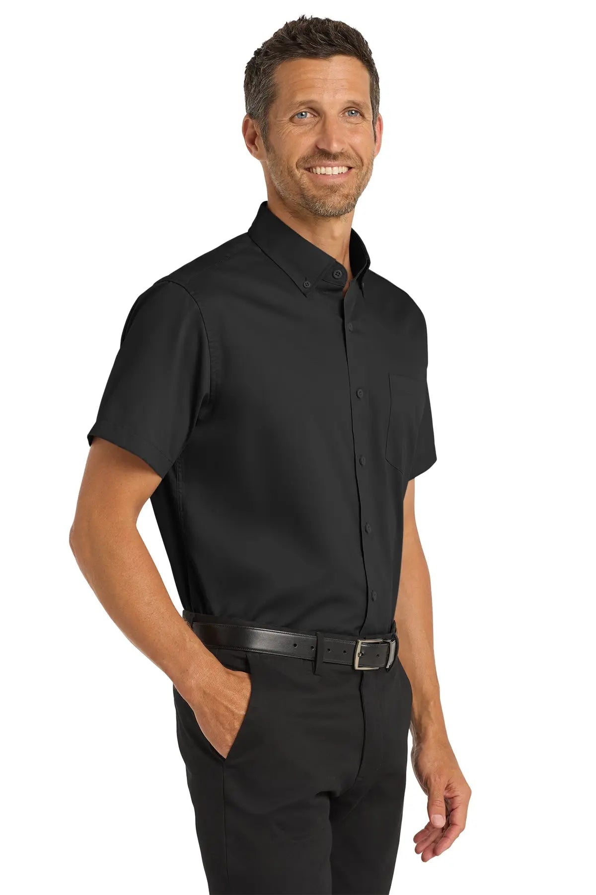 Port Authority® Short Sleeve SuperPro™ Twill Shirt #S664
