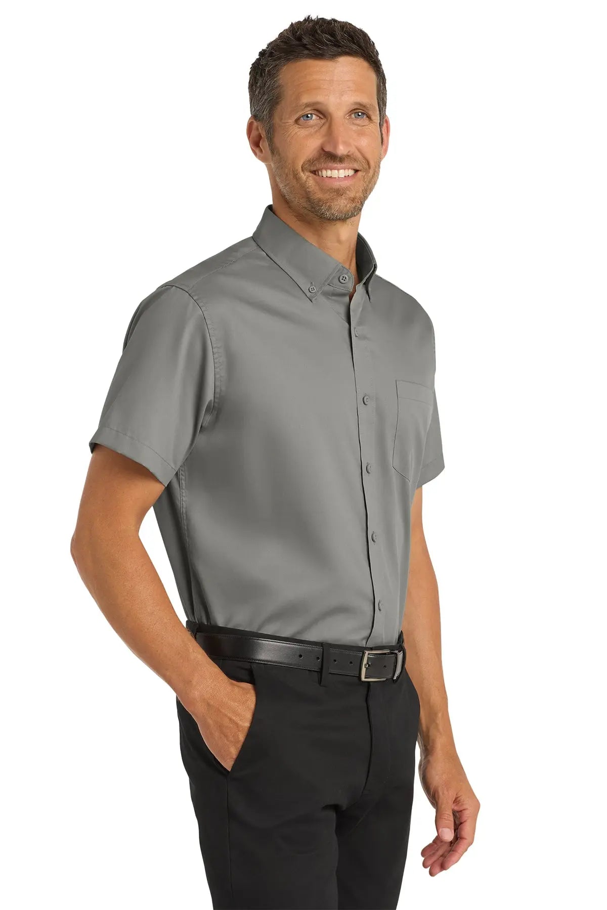 Port Authority® Short Sleeve SuperPro™ Twill Shirt #S664