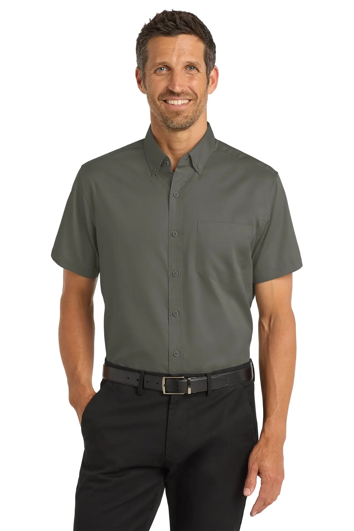 Port Authority® Short Sleeve SuperPro™ Twill Shirt #S664