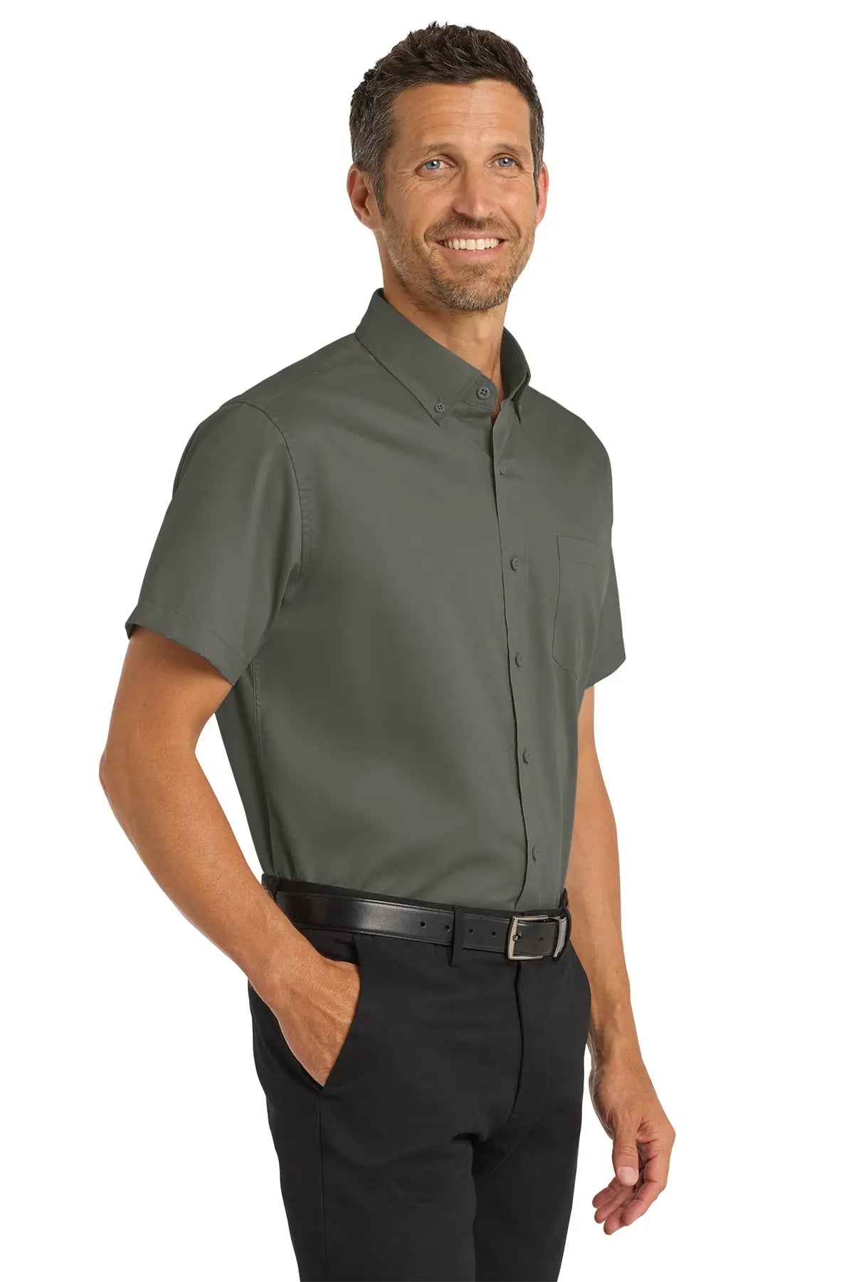 Port Authority® Short Sleeve SuperPro™ Twill Shirt #S664