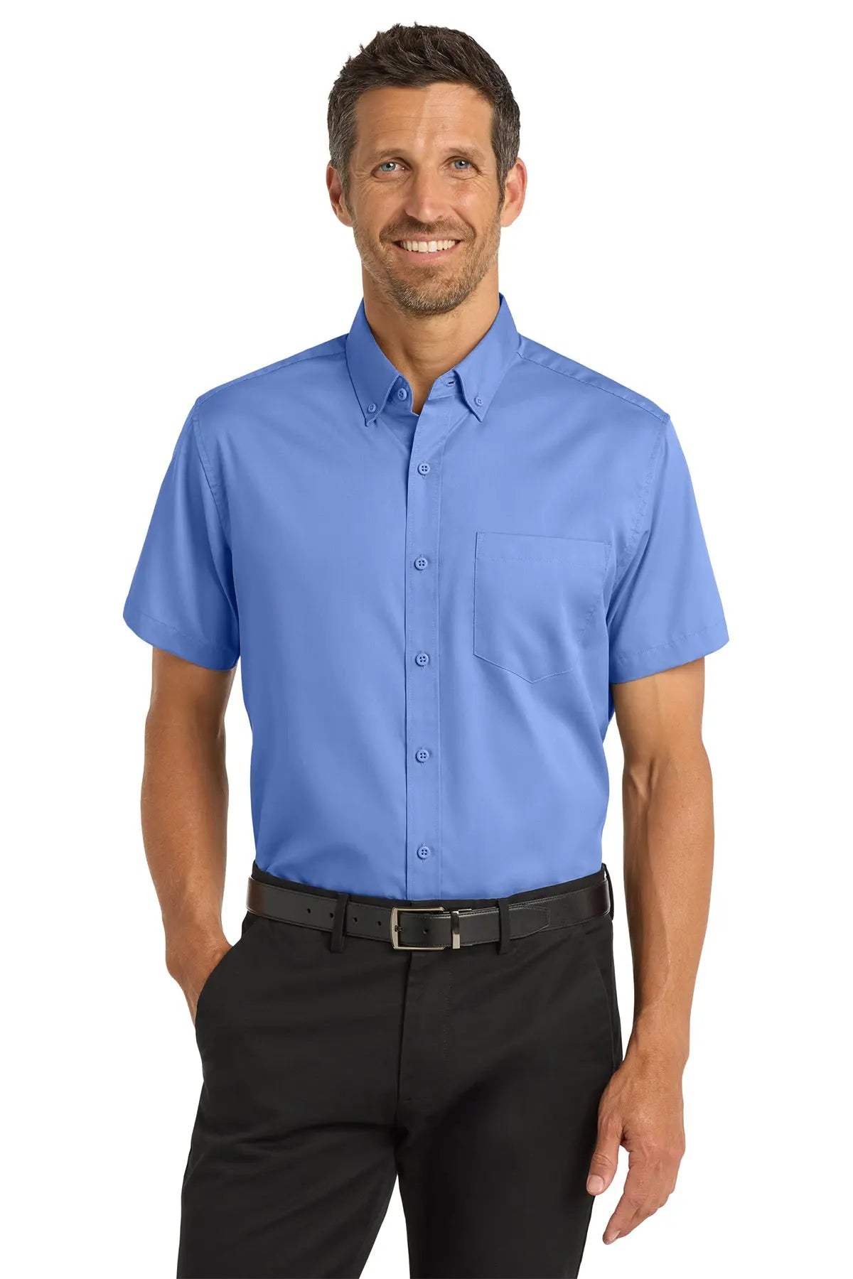 Port Authority® Short Sleeve SuperPro™ Twill Shirt #S664