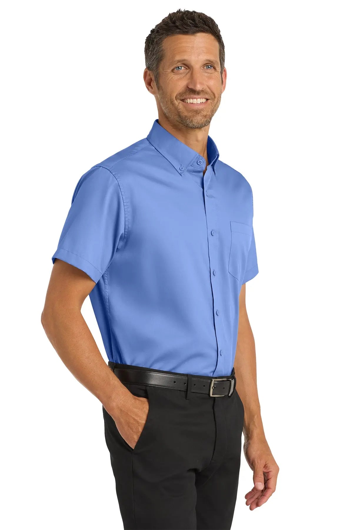 Port Authority® Short Sleeve SuperPro™ Twill Shirt #S664