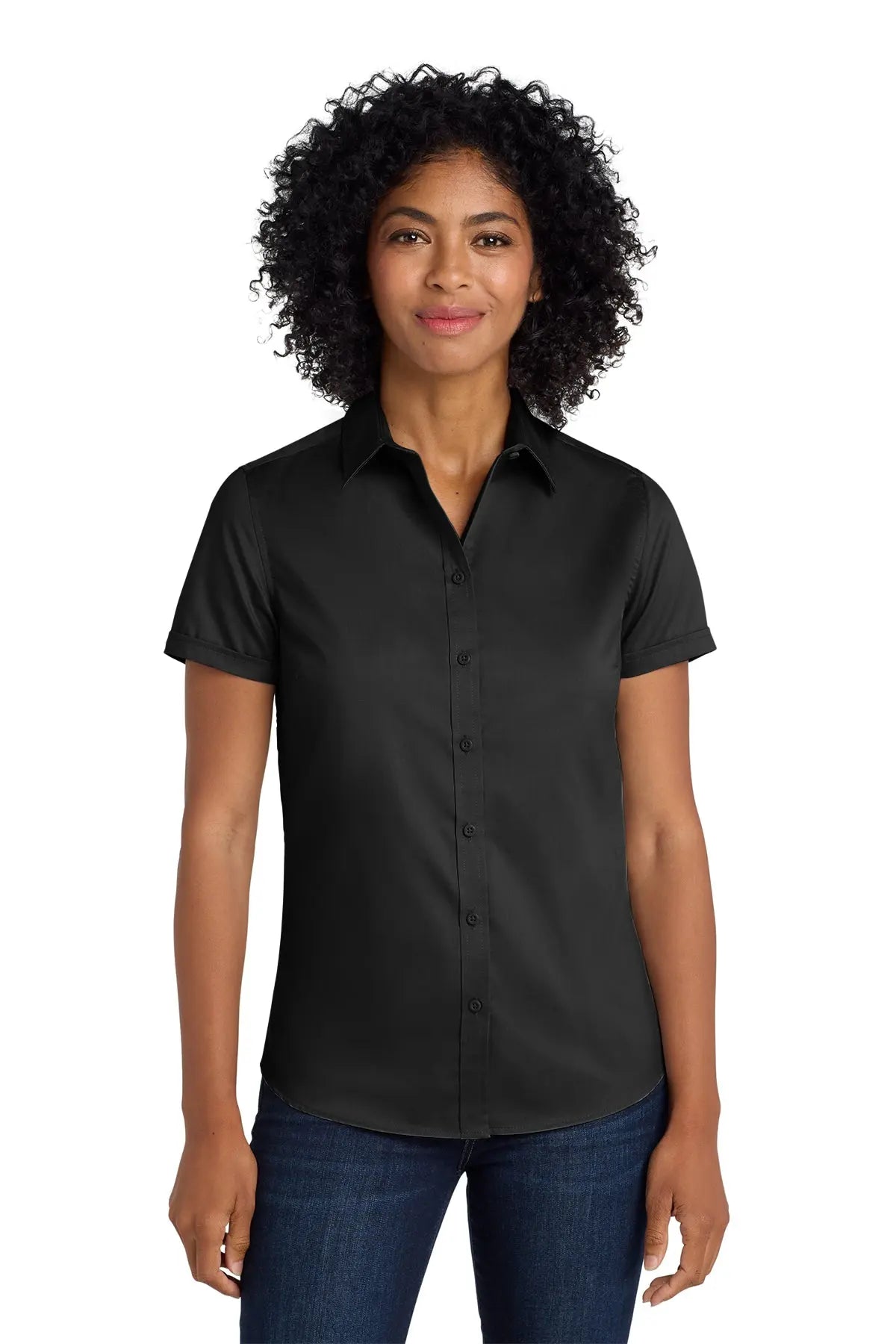 Port Authority® Women's Short Sleeve SuperPro™ Twill Shirt #L664