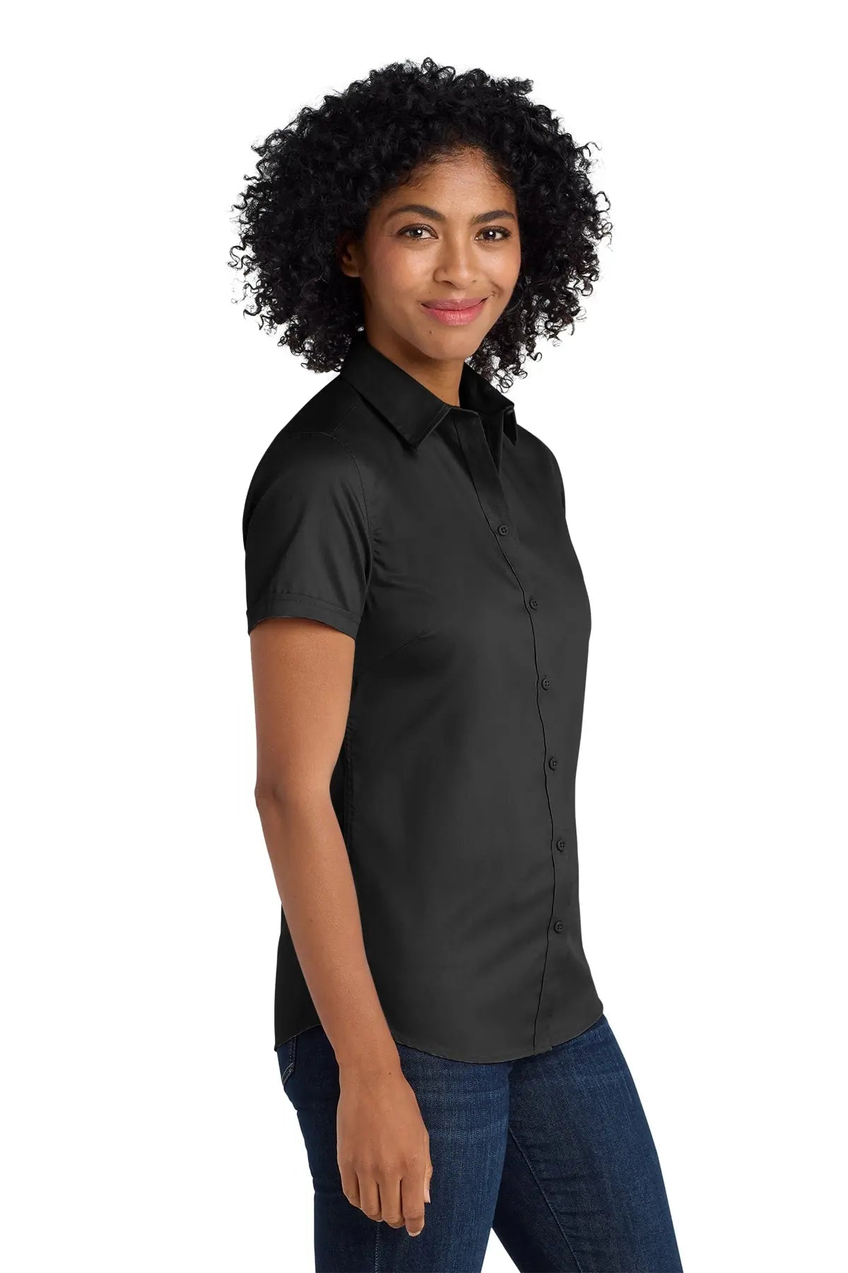 Port Authority® Women's Short Sleeve SuperPro™ Twill Shirt #L664