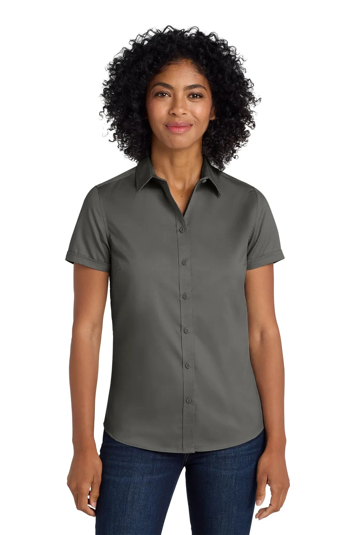 Port Authority® Women's Short Sleeve SuperPro™ Twill Shirt #L664
