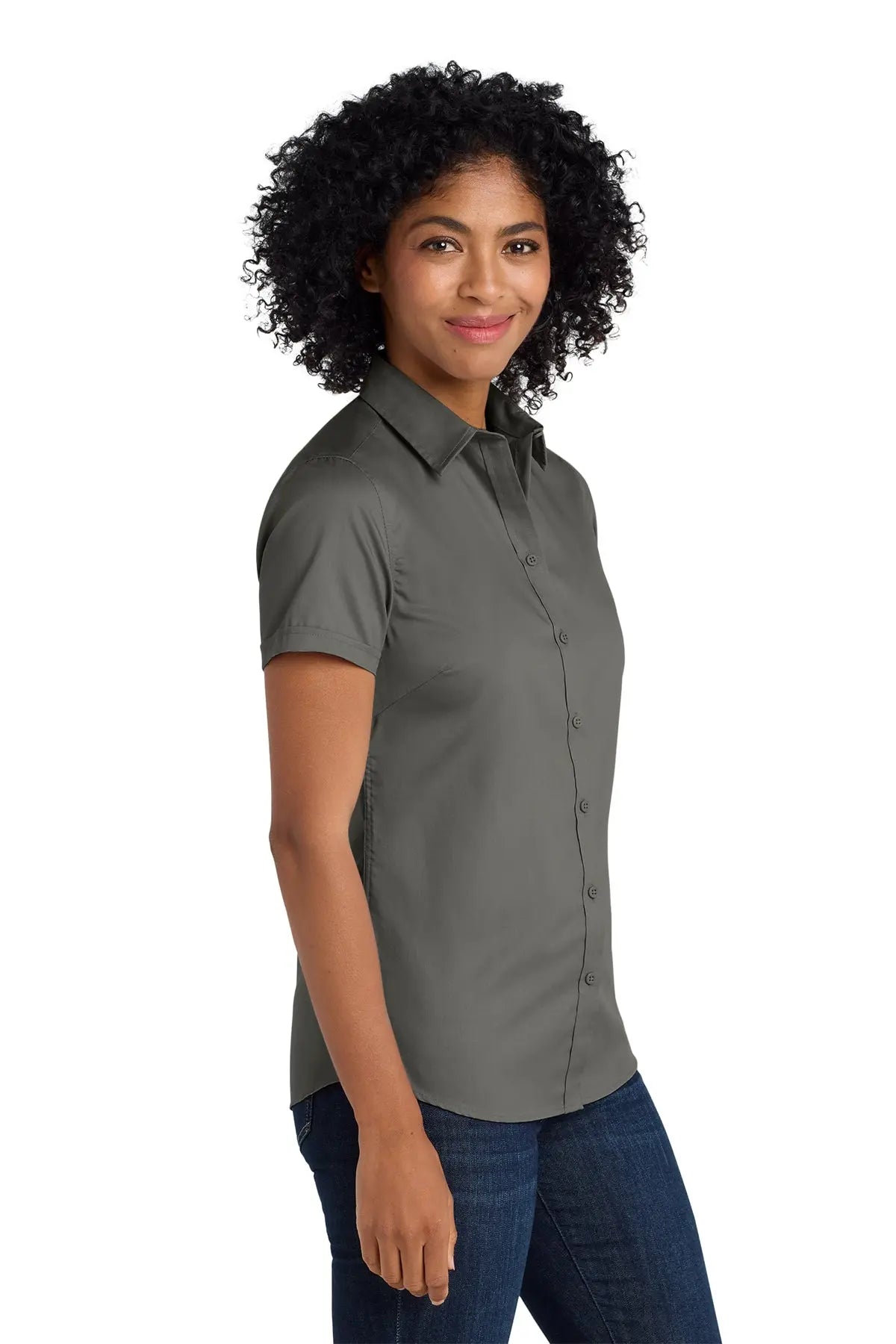 Port Authority® Women's Short Sleeve SuperPro™ Twill Shirt #L664
